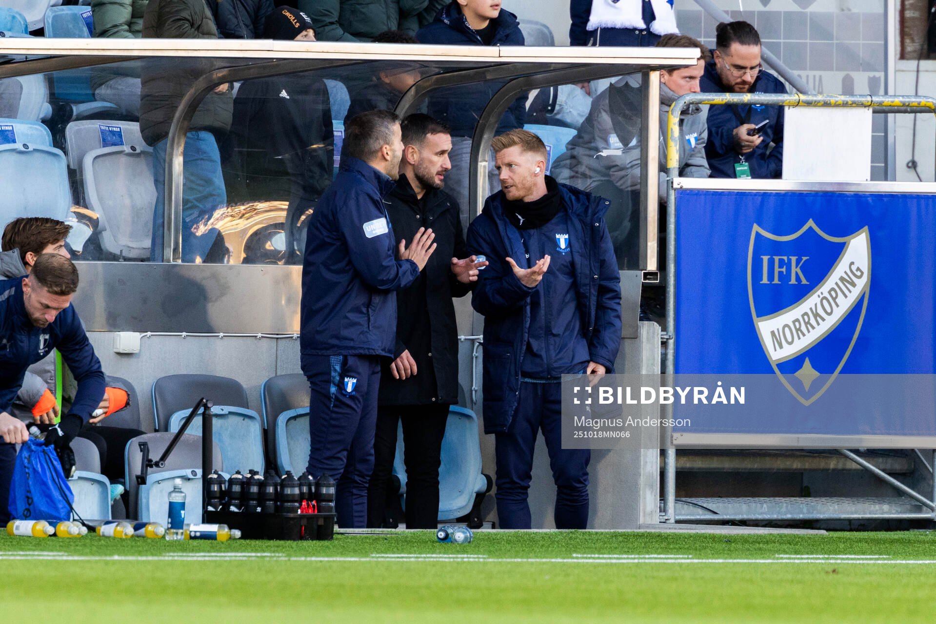 Malmö FFs huvudtränare Anes Mravac och Anders Christiansen