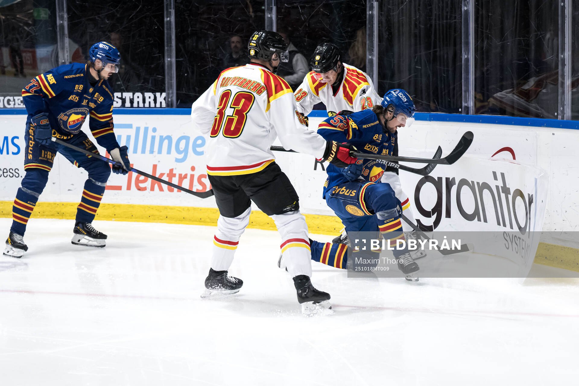 Brynäs Oskar Lindblom och Djurgårdens Philip Holm