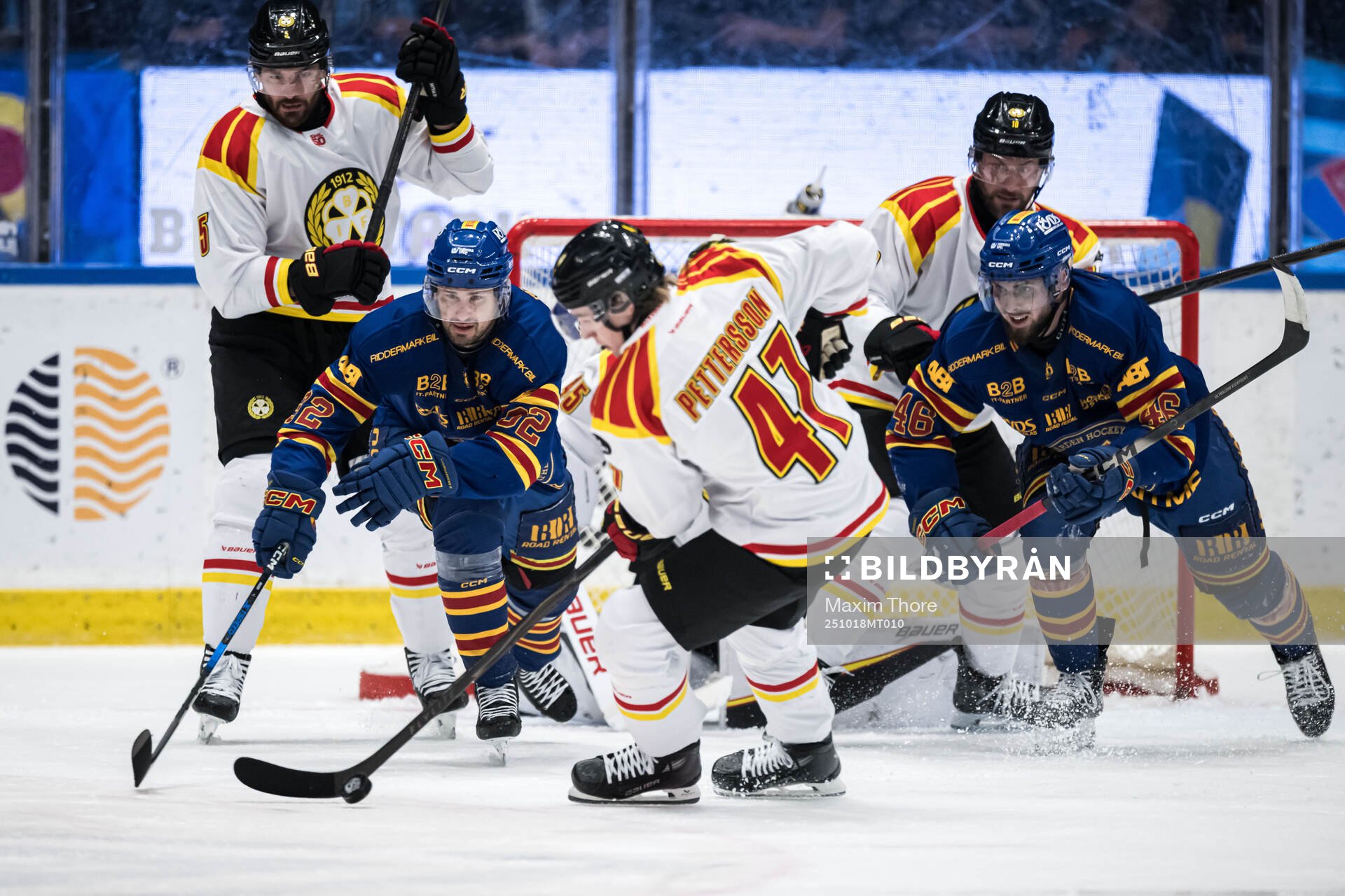 Djurgårdens Colby Sissons och Brynäs Lucas Pettersson