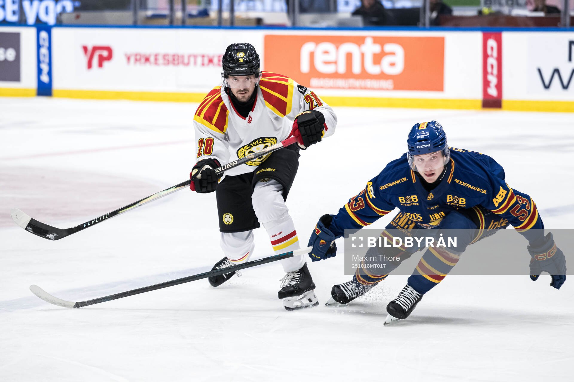 Brynäs Johannes Kinnvall och Djurgårdens David Blomgren