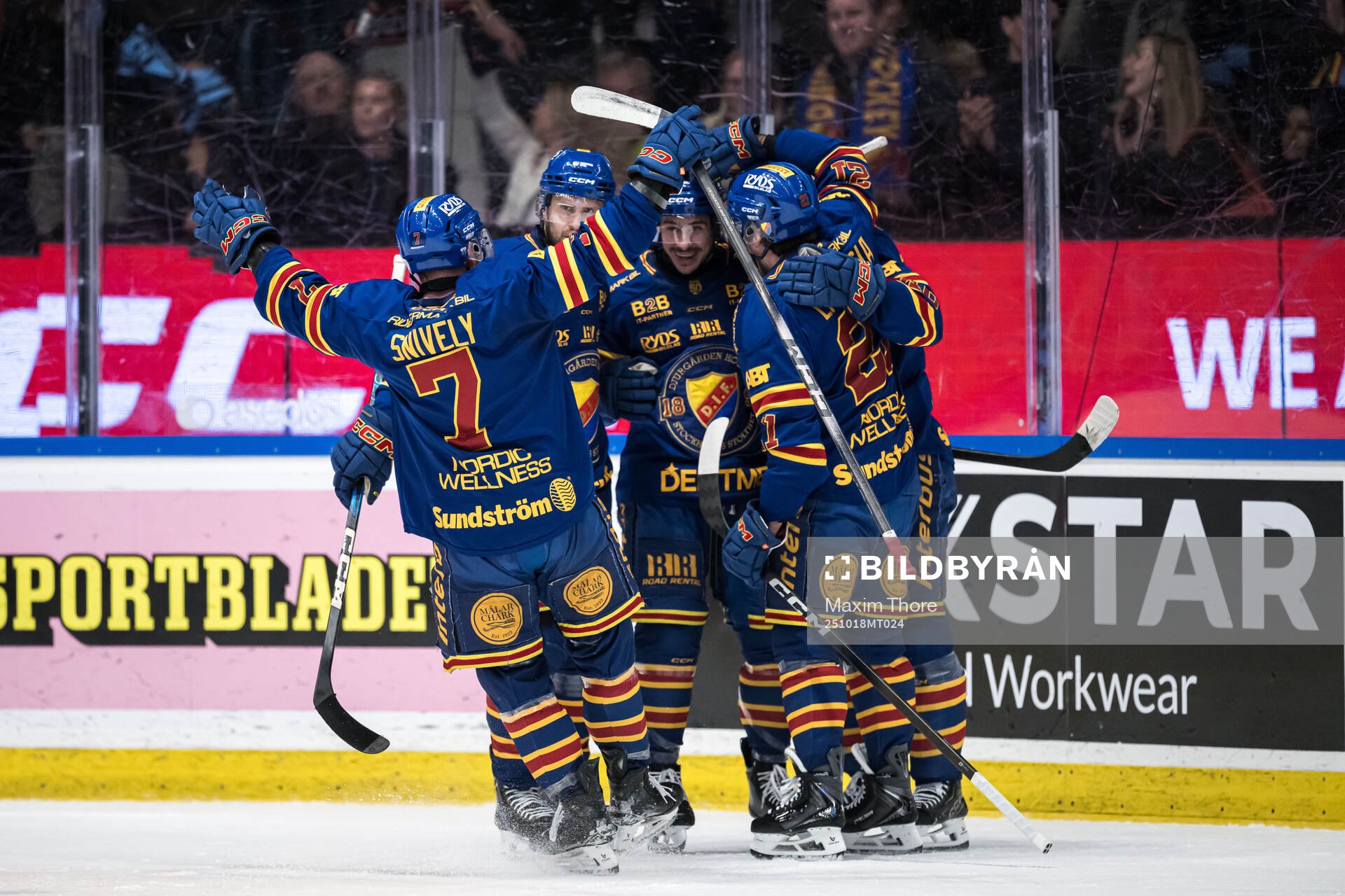 Djurgårdens Charles Hudon jublar