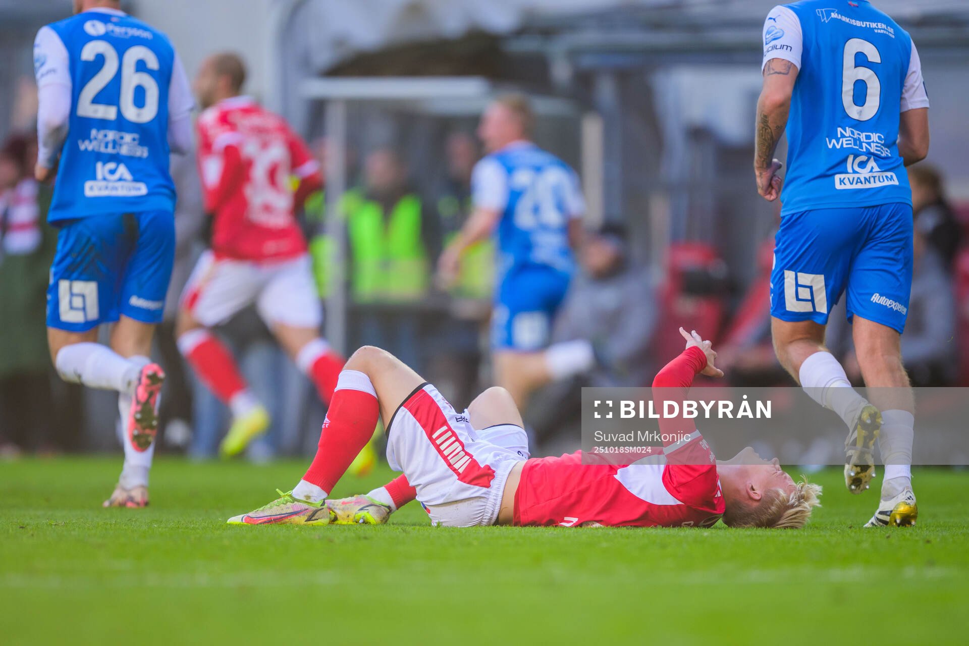 Kalmars Carl Gustafsson har ont