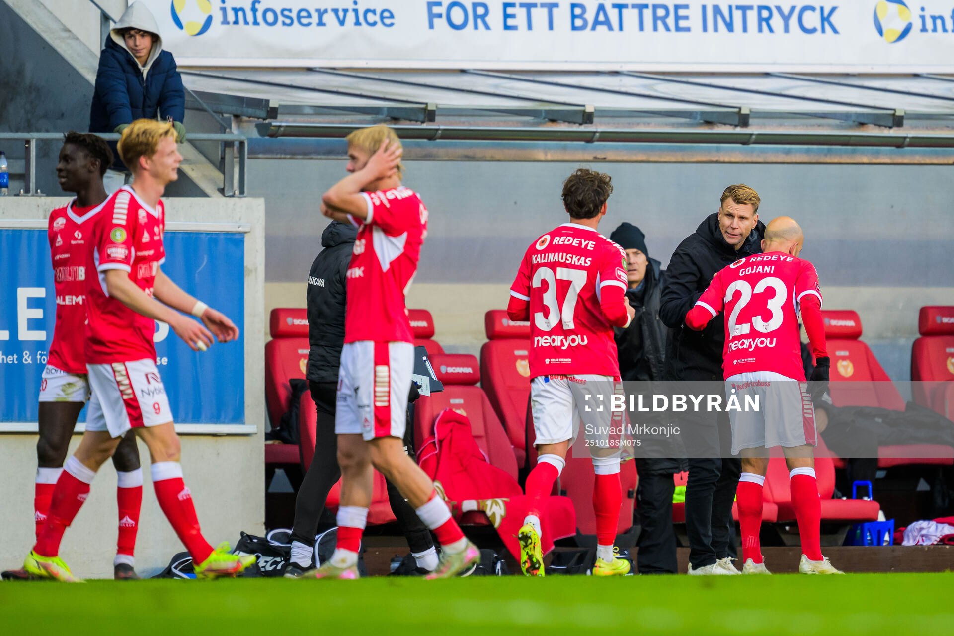 Kalmars tränare Toni Koskela och Robert Gojani