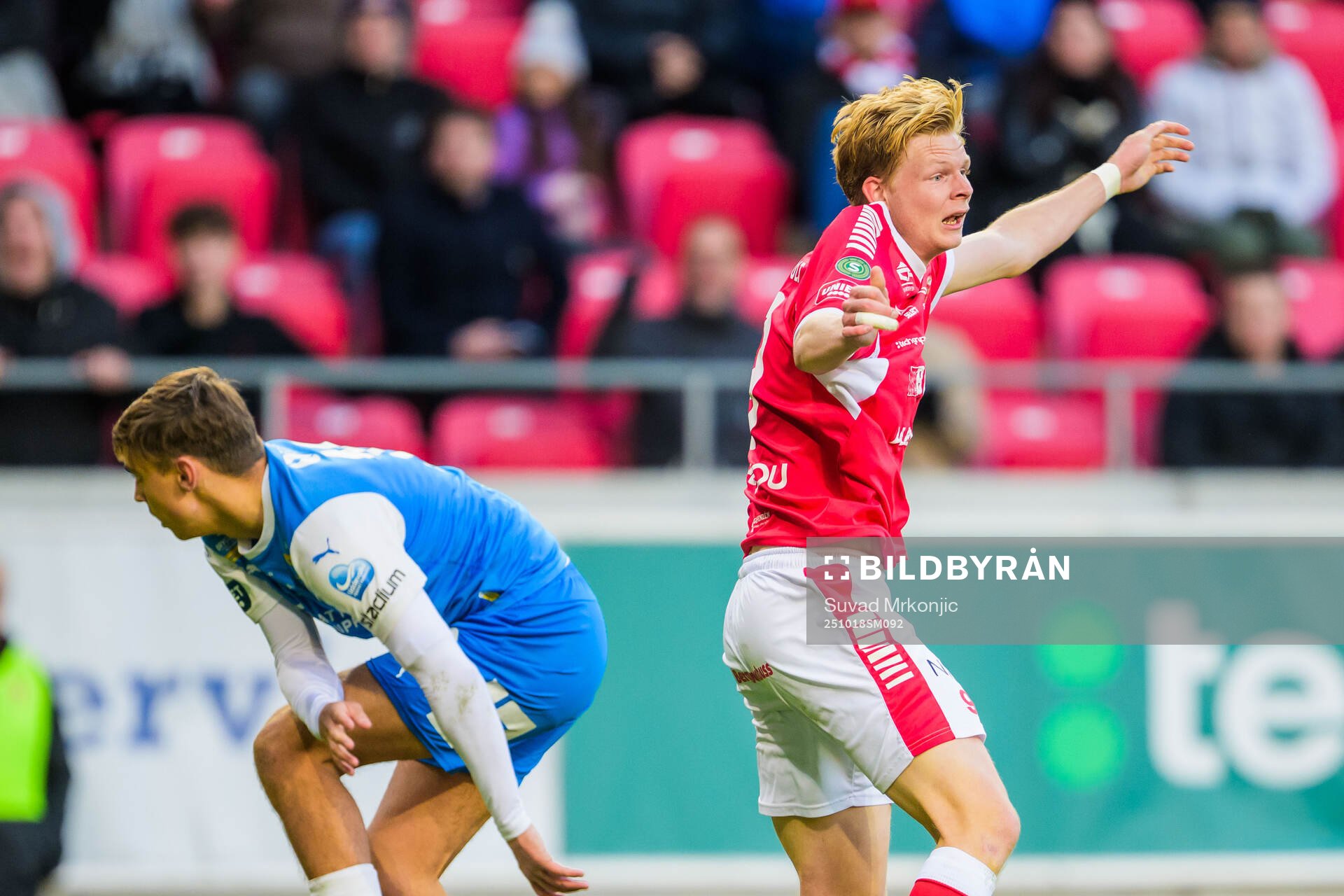 Kalmars Malcolm Stolt reagerar på ett domslut