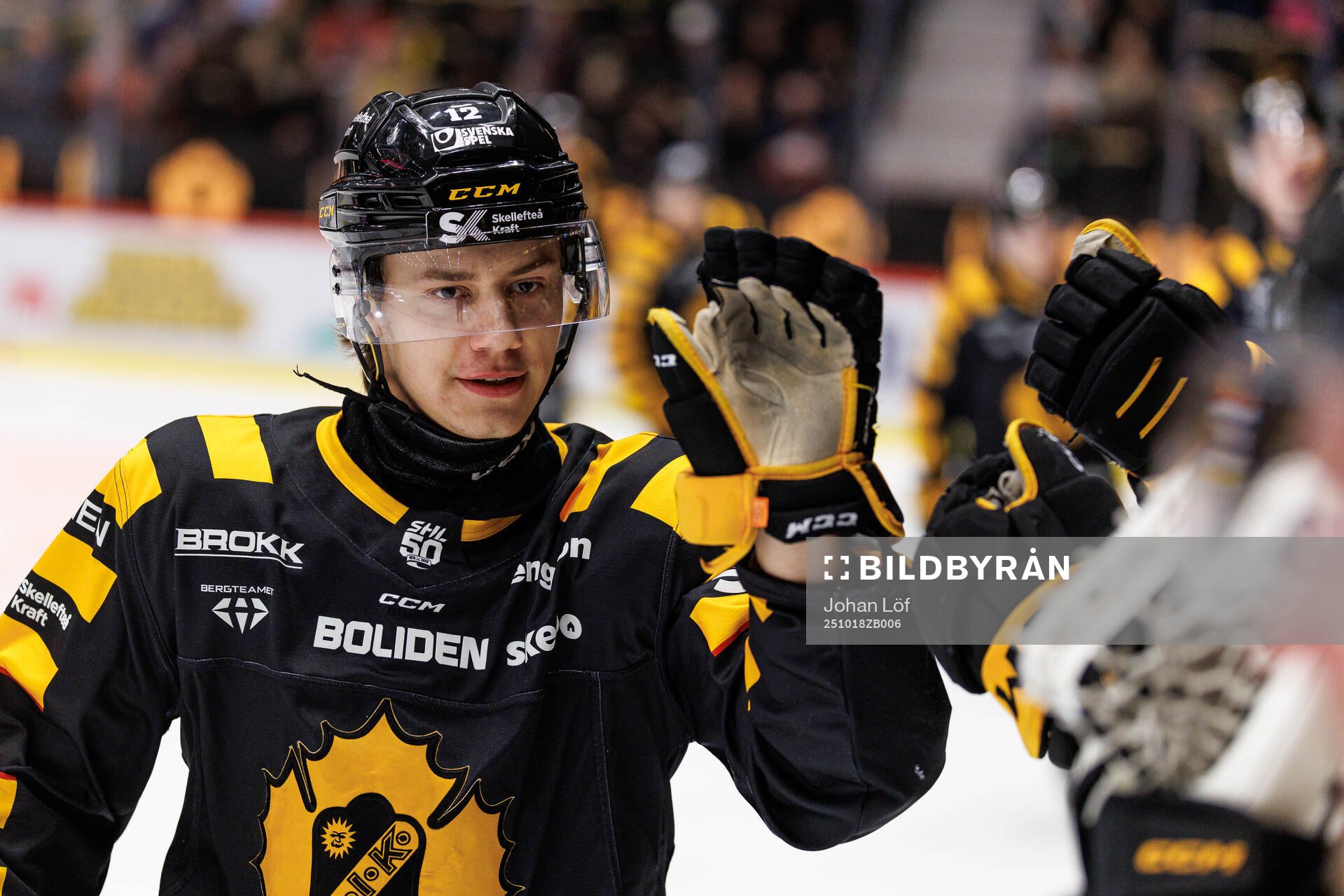 Skellefteås Valter Lindberg jublar