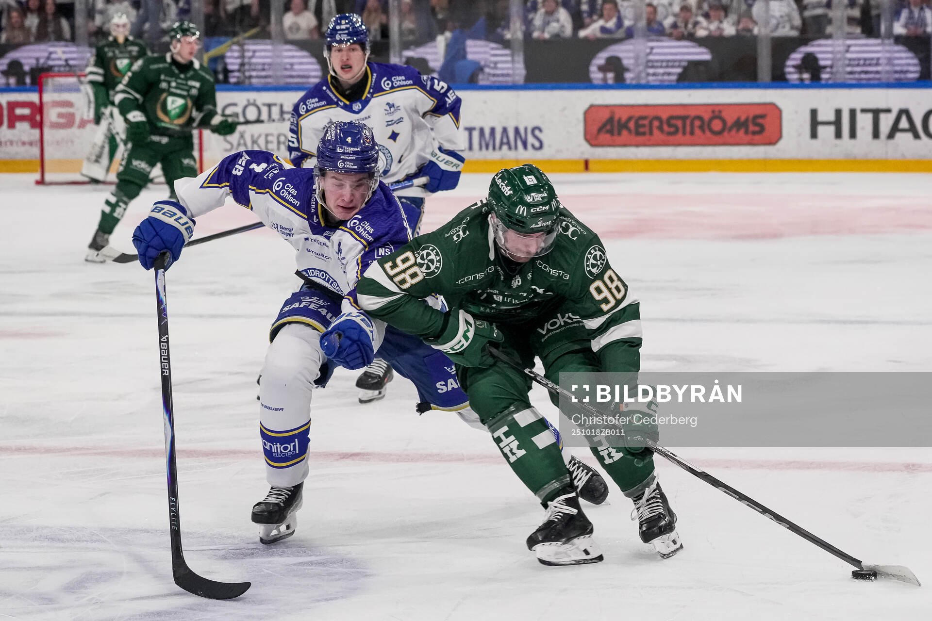 Leksands Tinus Luc Koblar och Färjestads Marian Studenic