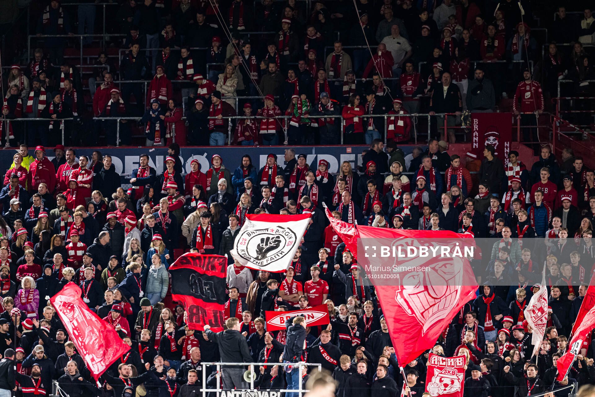 Spectators in the stands