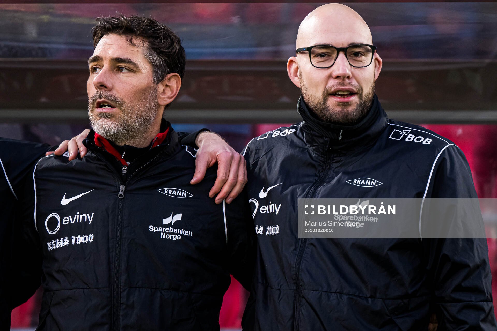 Head coach Freyr Alexandersson of Brann and assistent coach