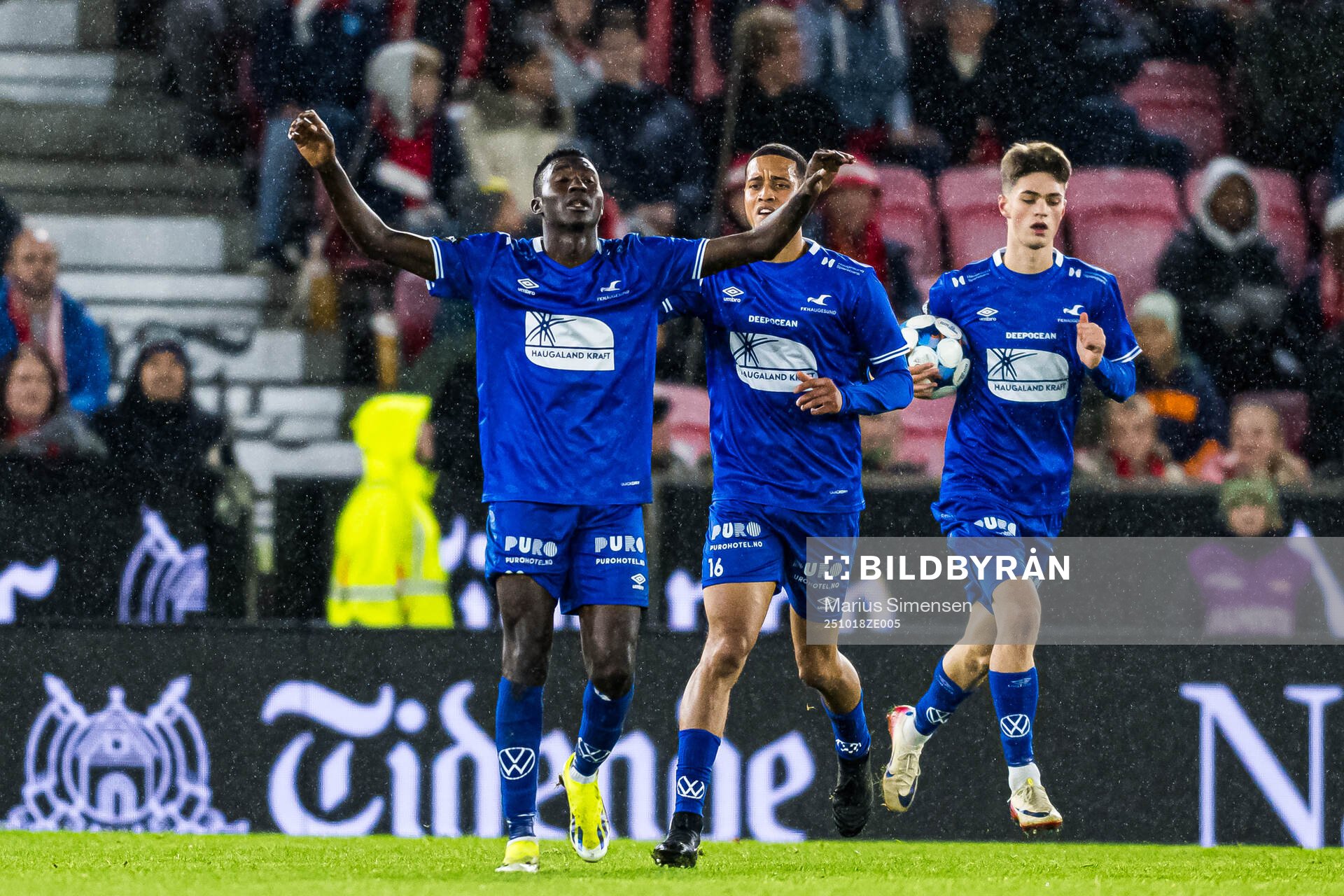 Sory Ibrahim Diarra of Haugesund celebrates