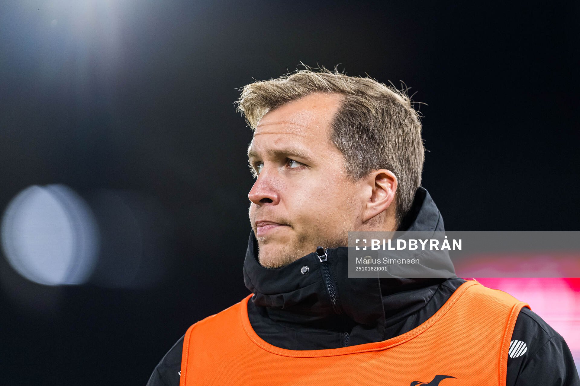 Martin Bjørnbak of Haugesund warms up