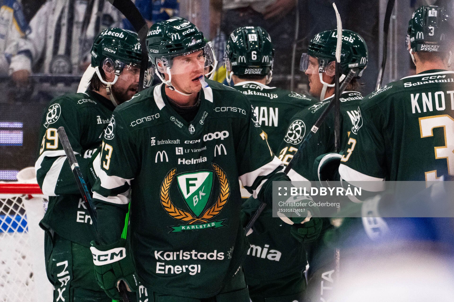 Färjestads Joel Kellman jublar