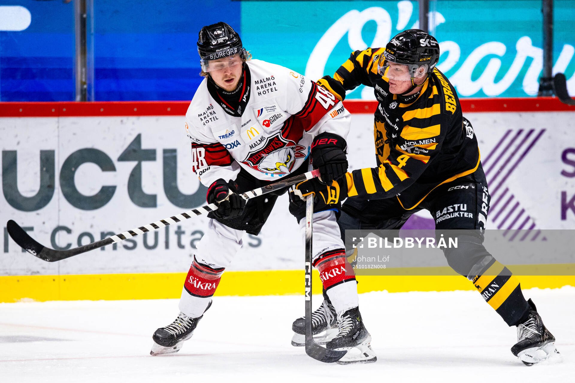 Malmö Redhawks Lauri Pajuniemi och Skellefteås Rasmus