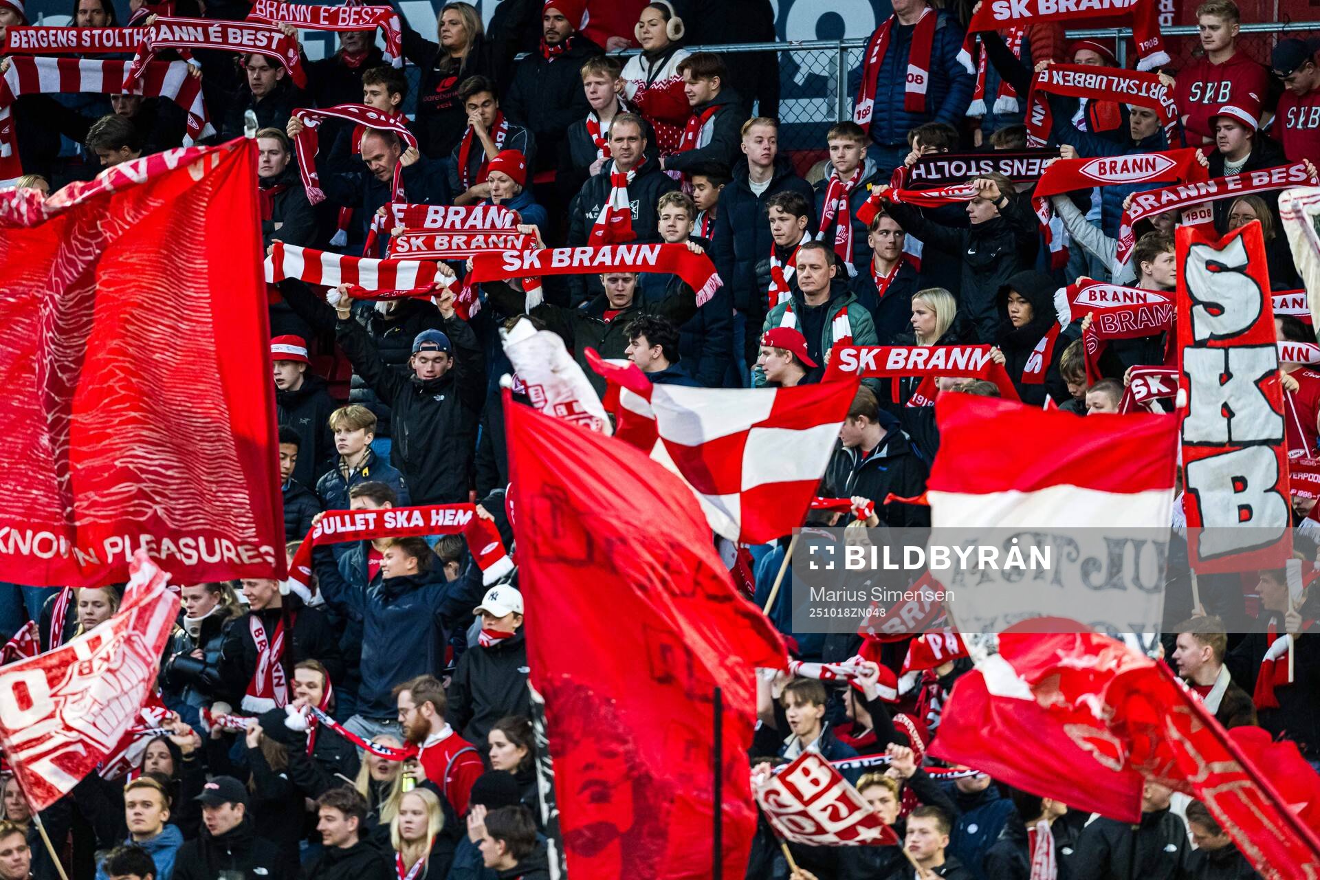 Spectators in the stands