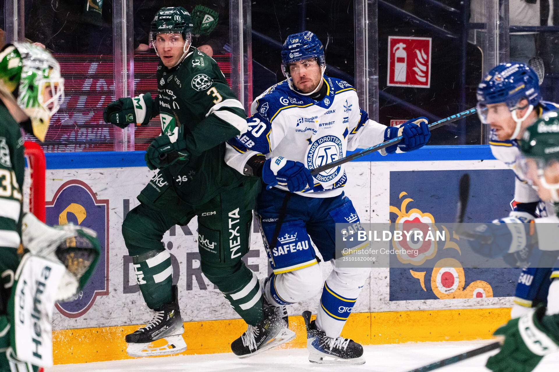 Färjestads Ronald Knot och Leksands Nolan Stevens