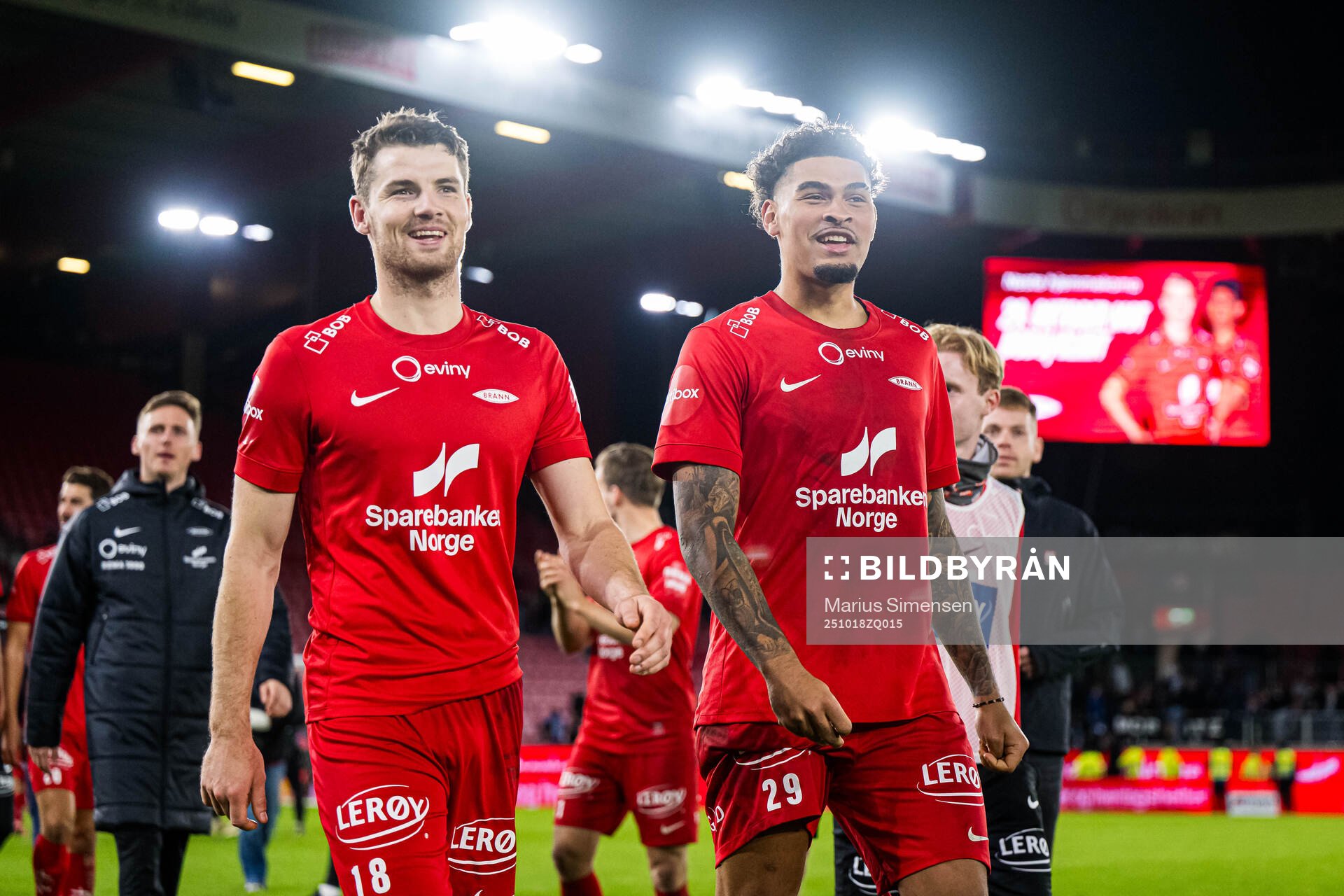 Jacob Ebsen Sørensen and Noah Jean Holm of Brann