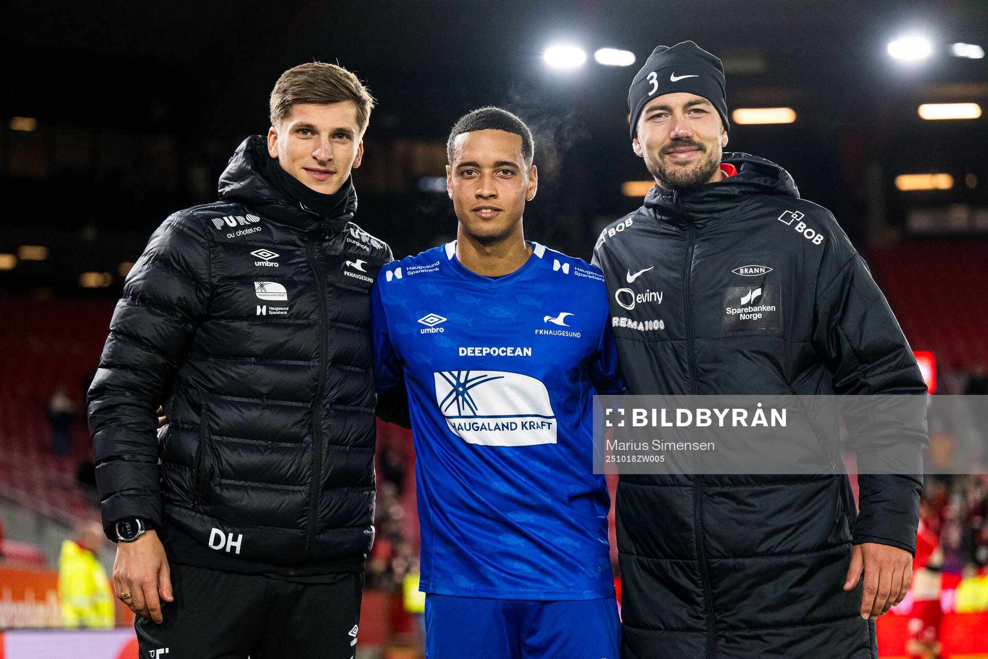 Bruno Miguel Santos Leite of Haugesund and Fredrik Pallesen