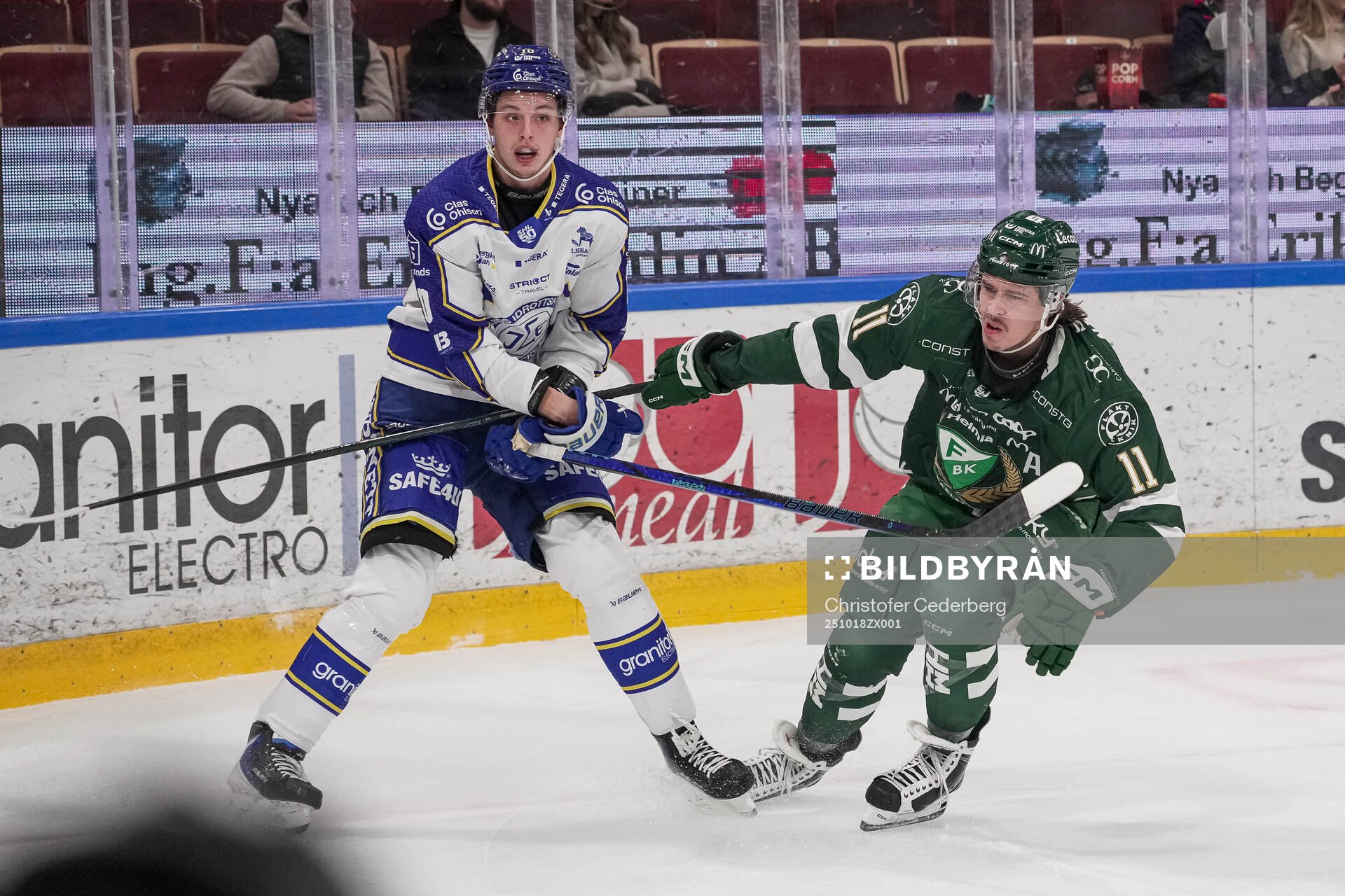 Leksands Anton Johansson och Färjestads Joakim Nygård
