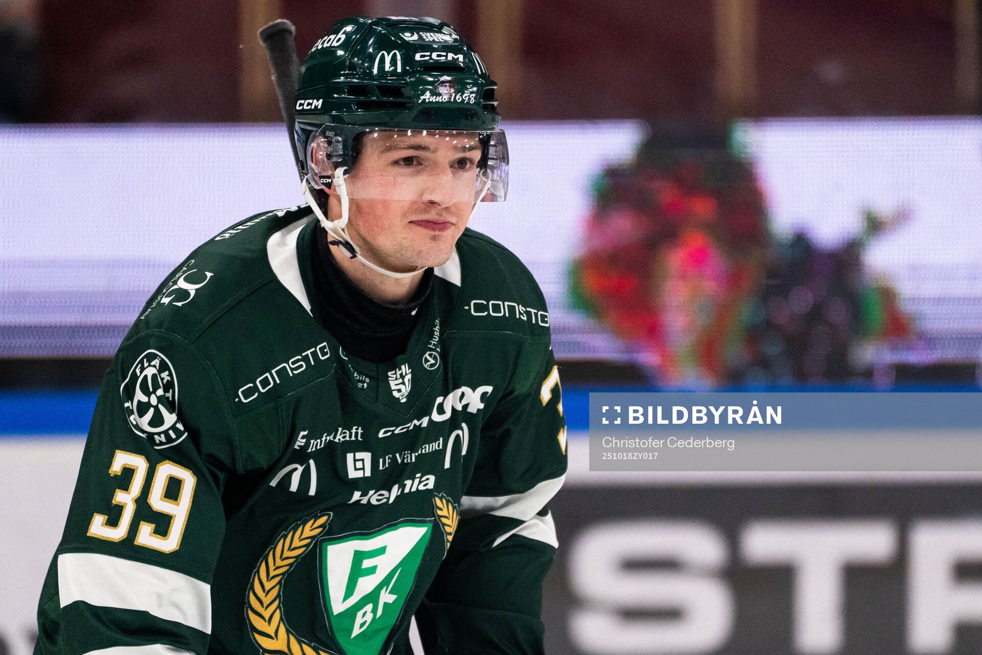 Färjestads Luke Philp jublar