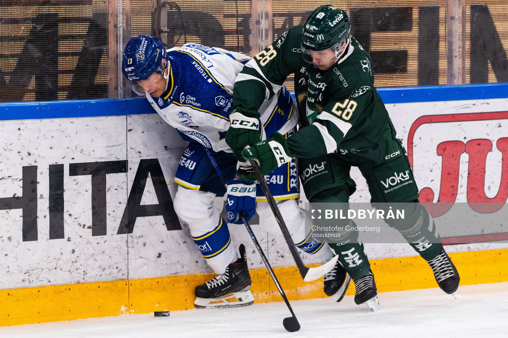 Leksands Jon Knuts och Färjestads Emil Alba