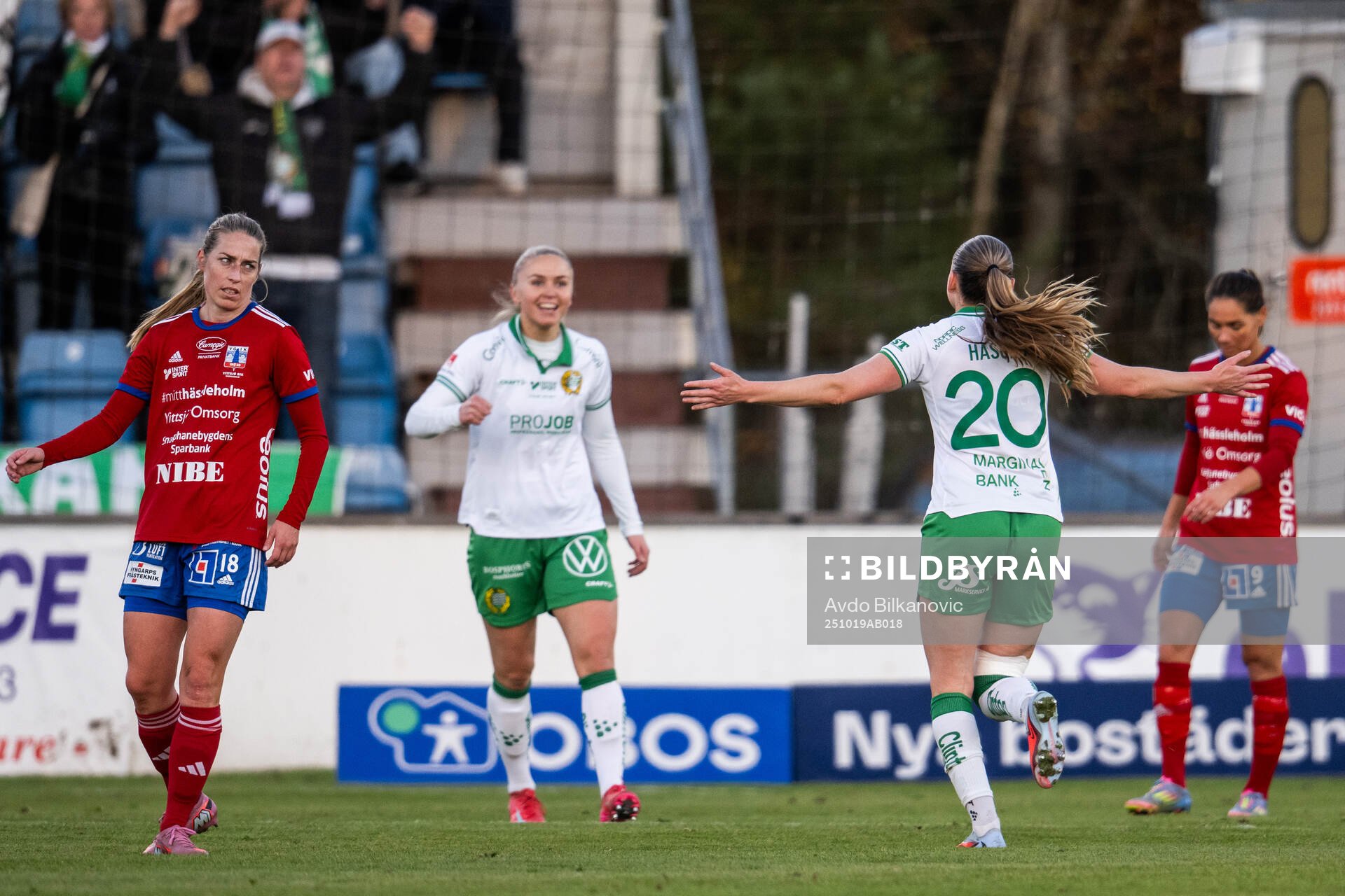 Hammarbys Vilde Hasund jublar