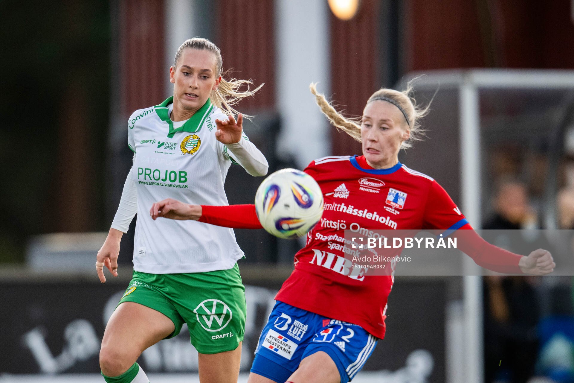Vittsjös Sanni Ojanen och Hammarbys Ellen Wangerheim
