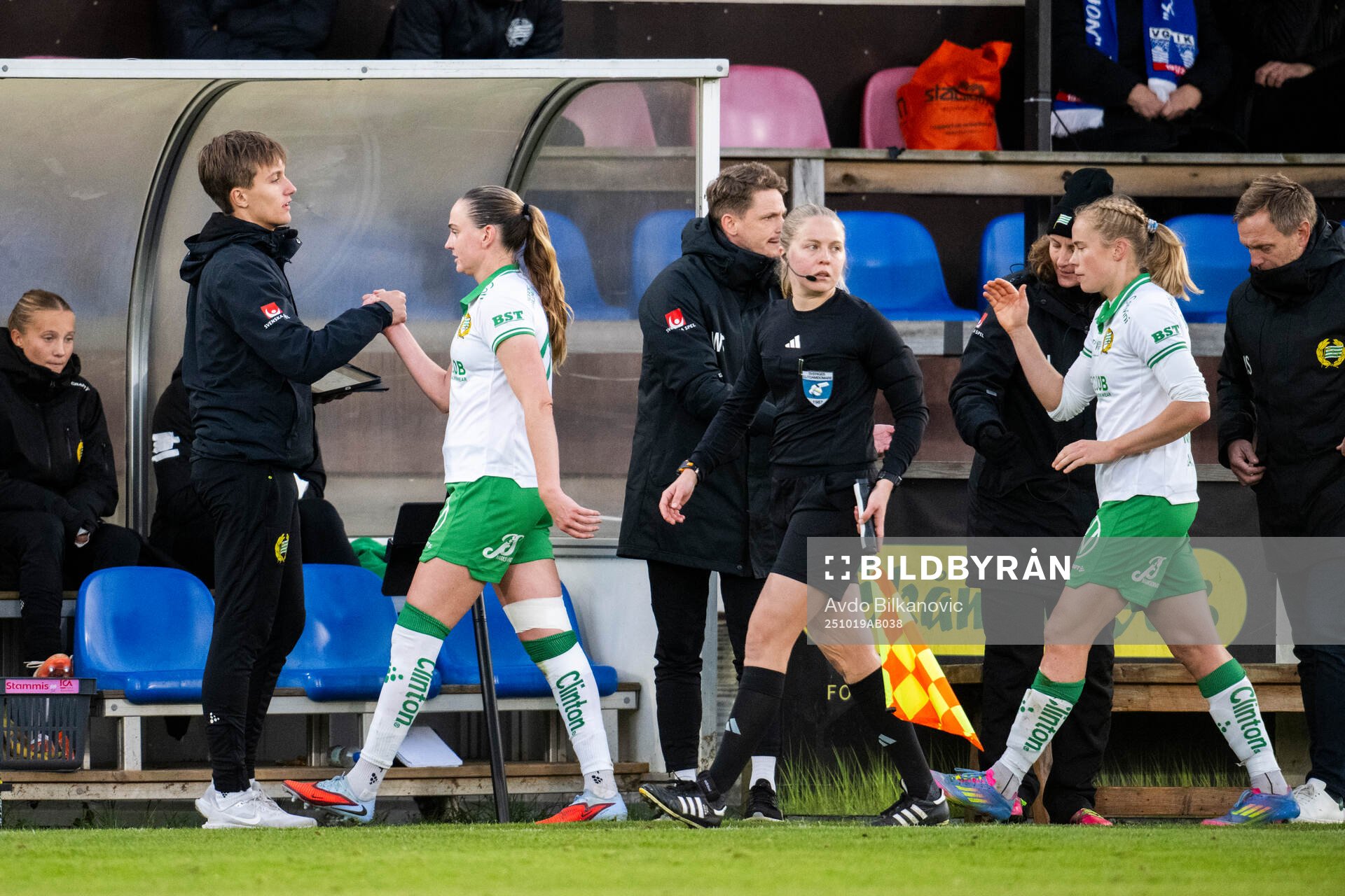 Hammarbys Vilde Hasund och Julie Blakstad