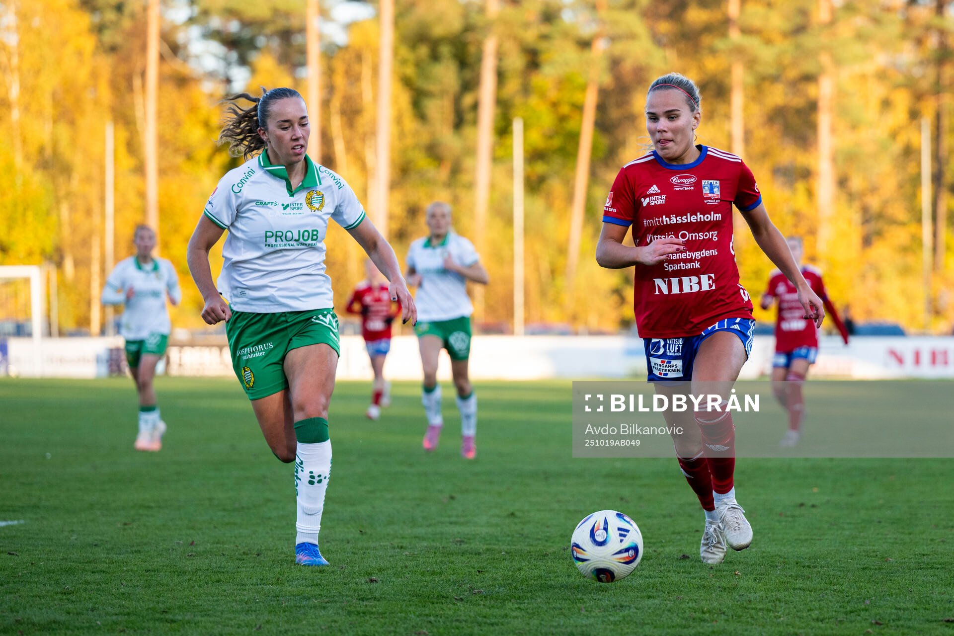Vittsjös Ilona Walta och Hammarbys Athinna Persson Lundgren