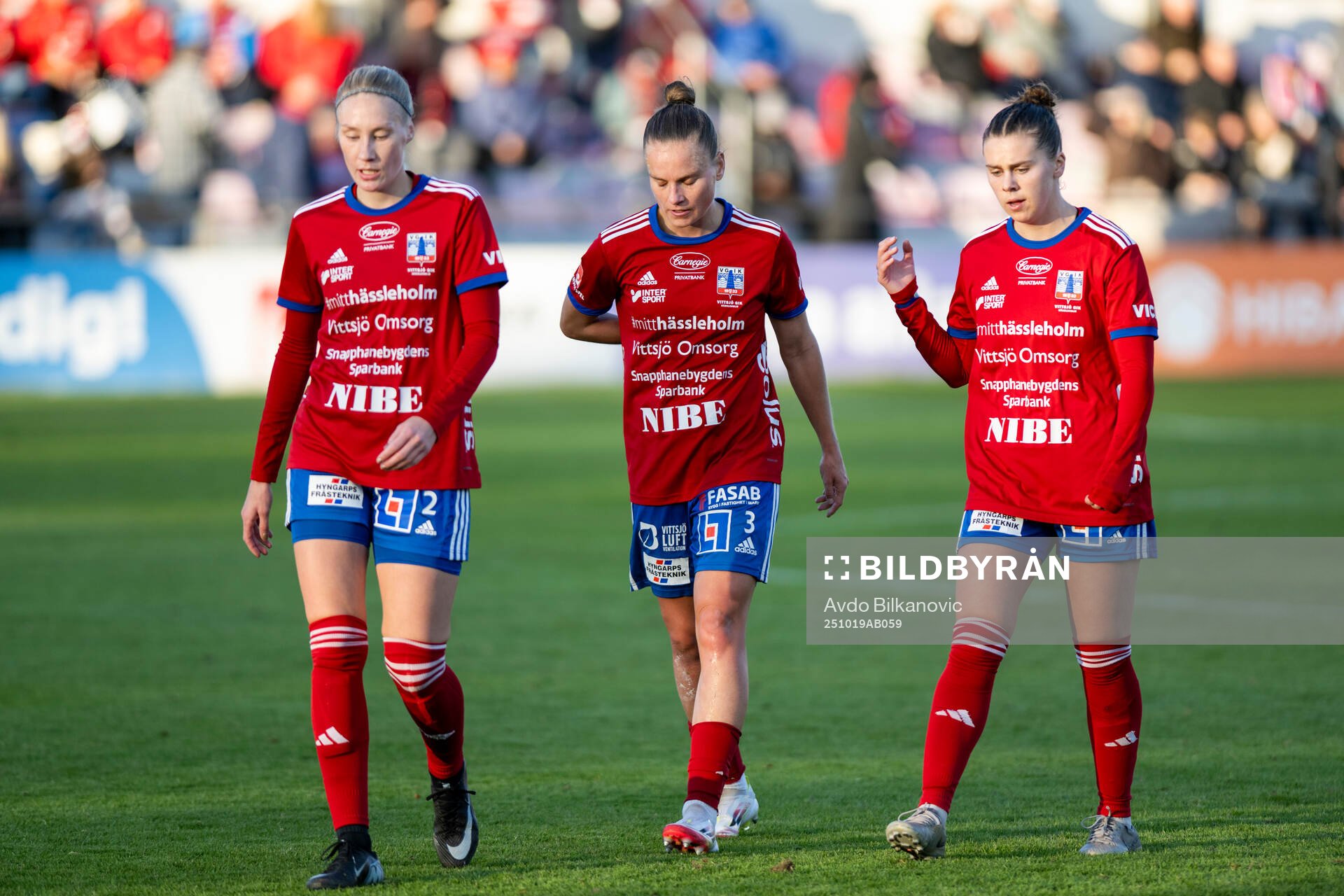 Vittsjös Sanni Ojanen, Julia Tunturi och Anna Haddock