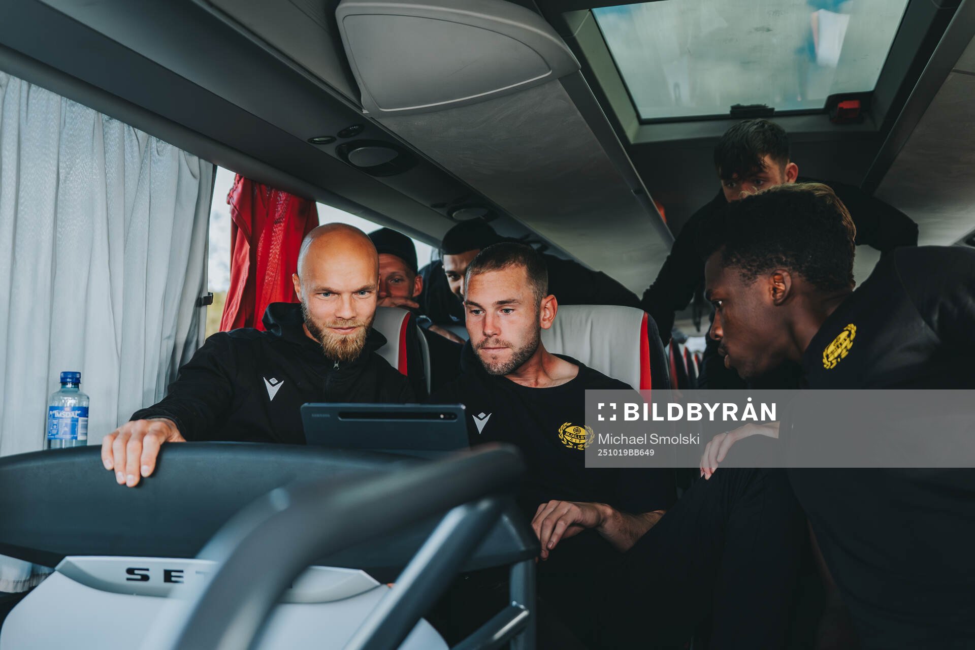 På denna handoutbild bild från Mjällby syns Mjällbys