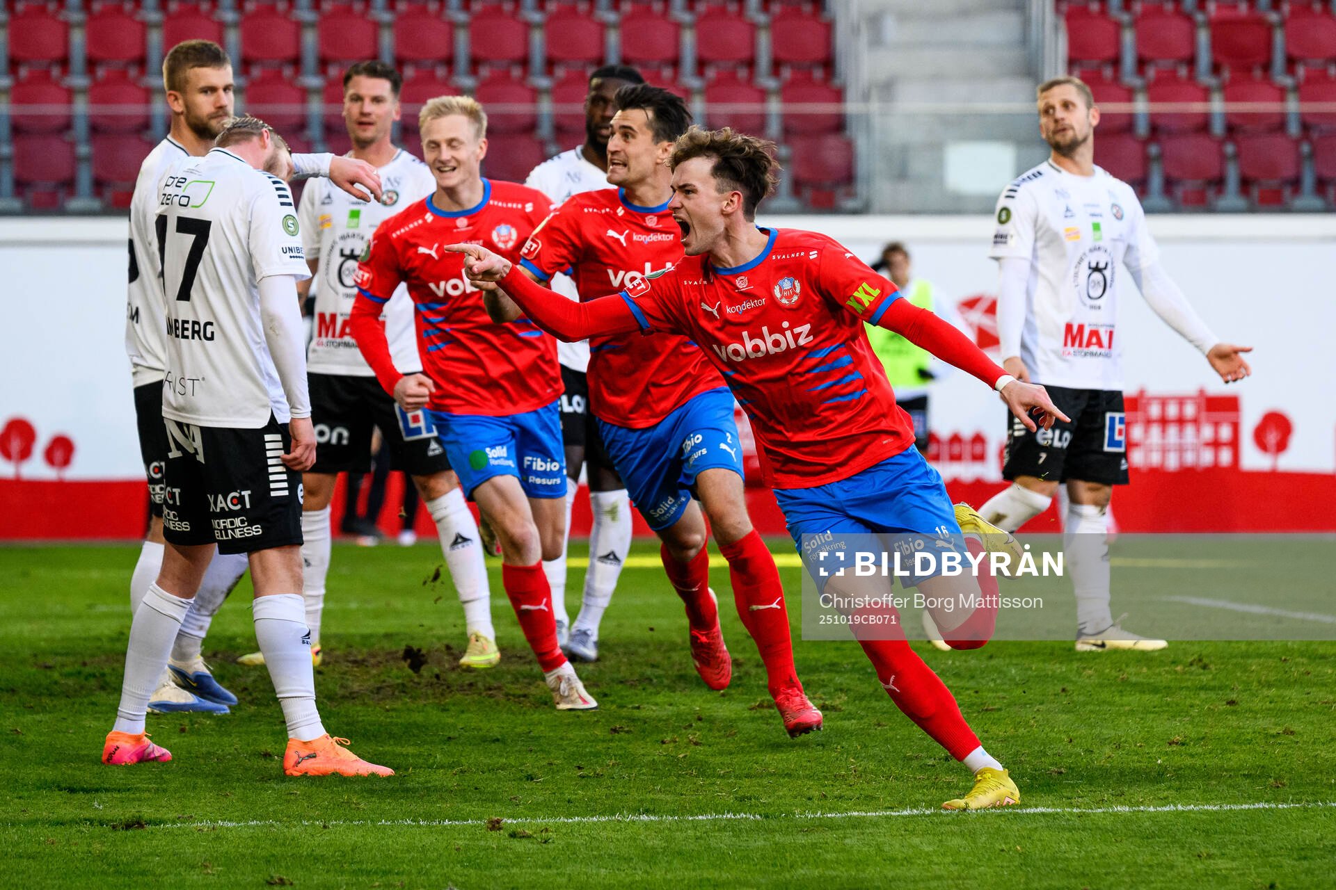 Helsingborgs Alexander Johansson jublar