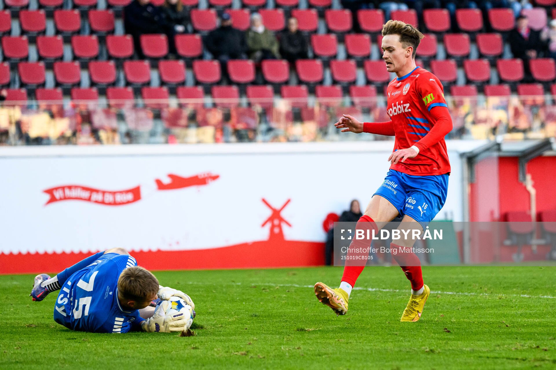 Örebros målvakt Jakub Ojrzynski och Helsingborgs