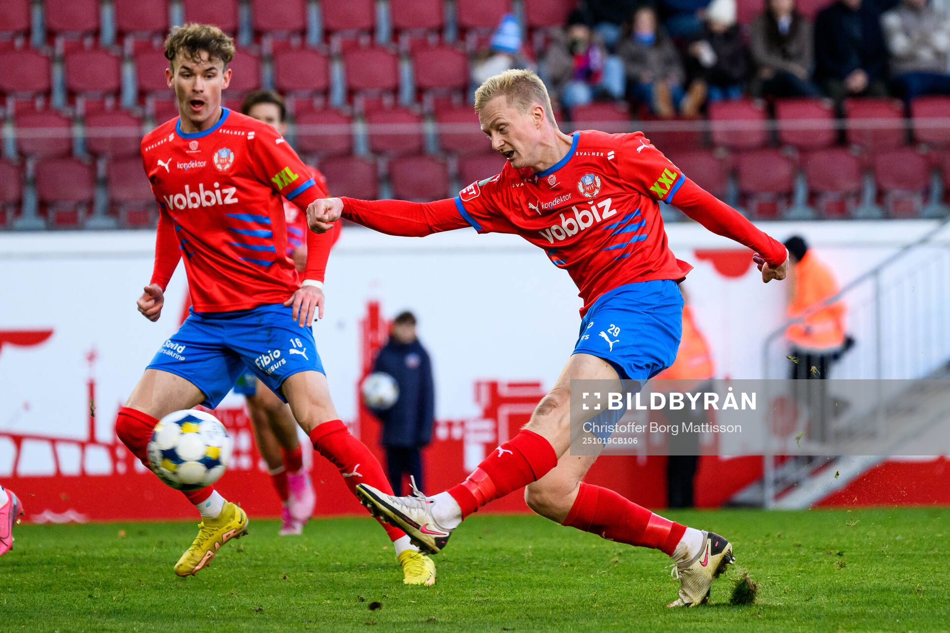 Helsingborgs Alexander Johansson och Oscar Aga