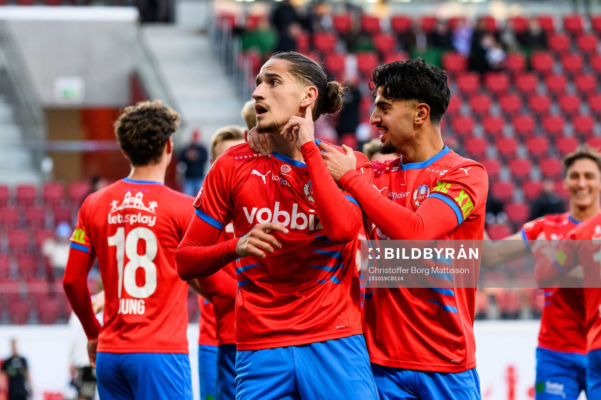 Helsingborgs Ervin Gigovic jublar
