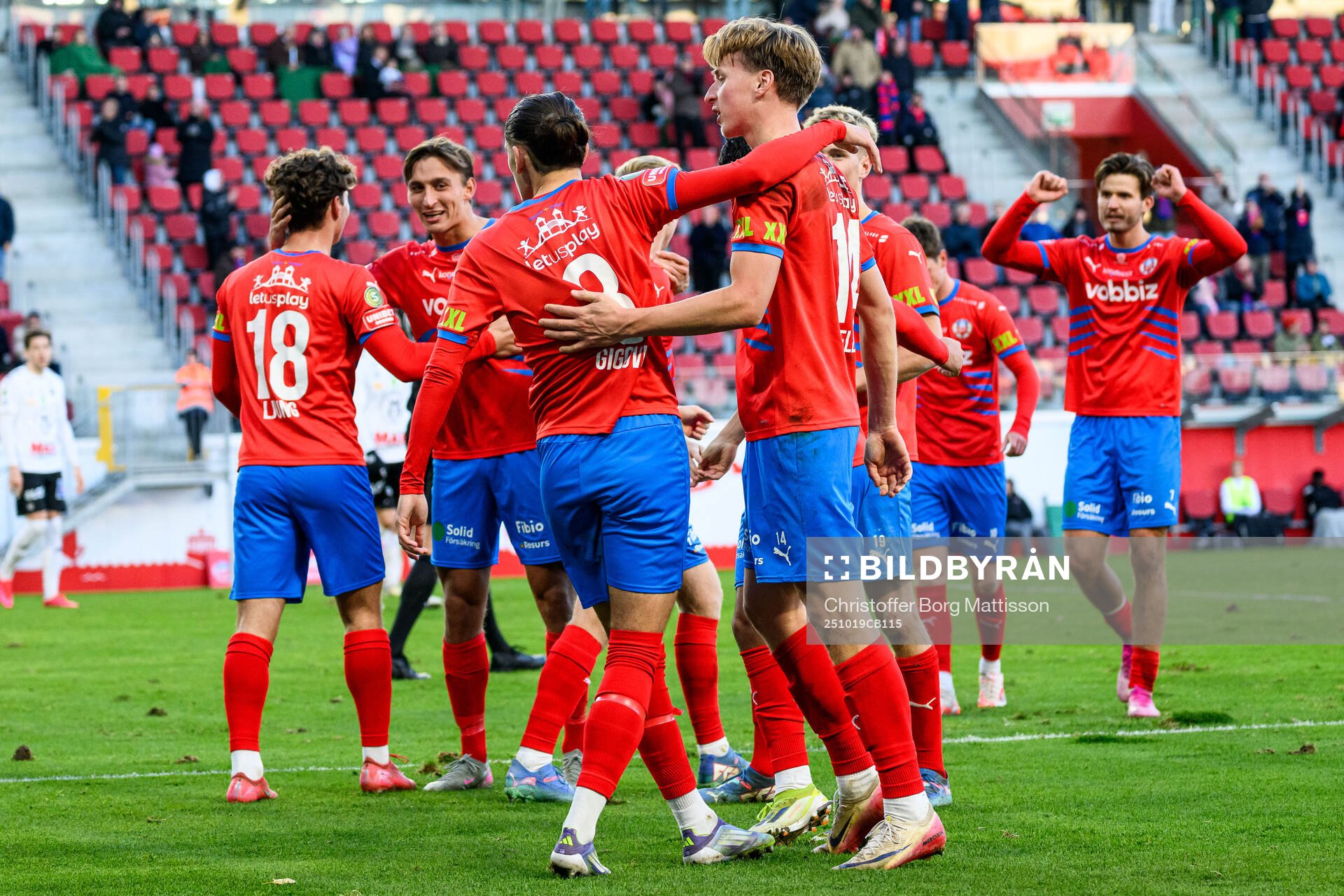 Helsingborgs Ervin Gigovic jublar