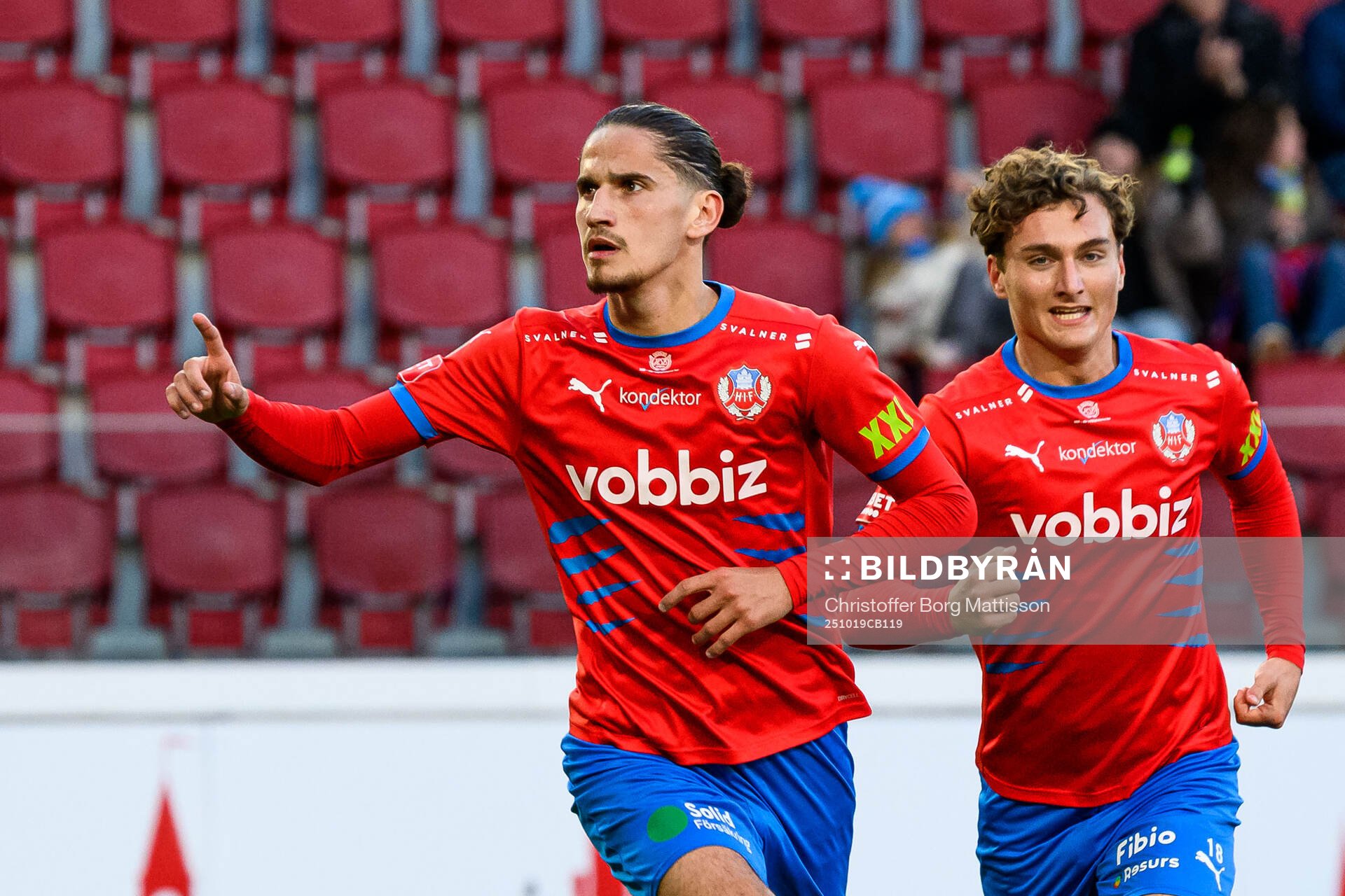 Helsingborgs Ervin Gigovic och Casper Ljung Hofvendahl