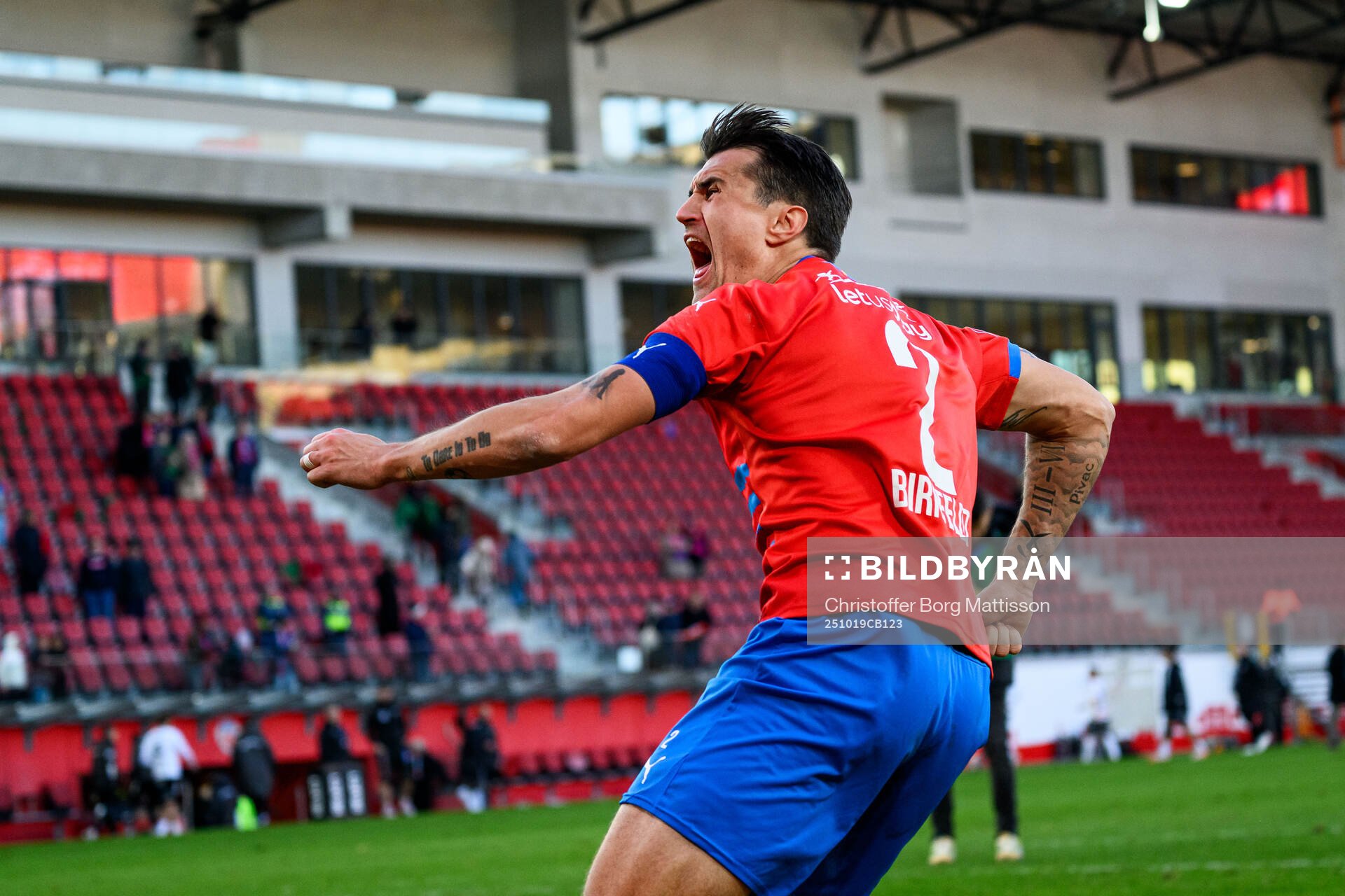 Helsingborgs Jon Birkfeldt jublar