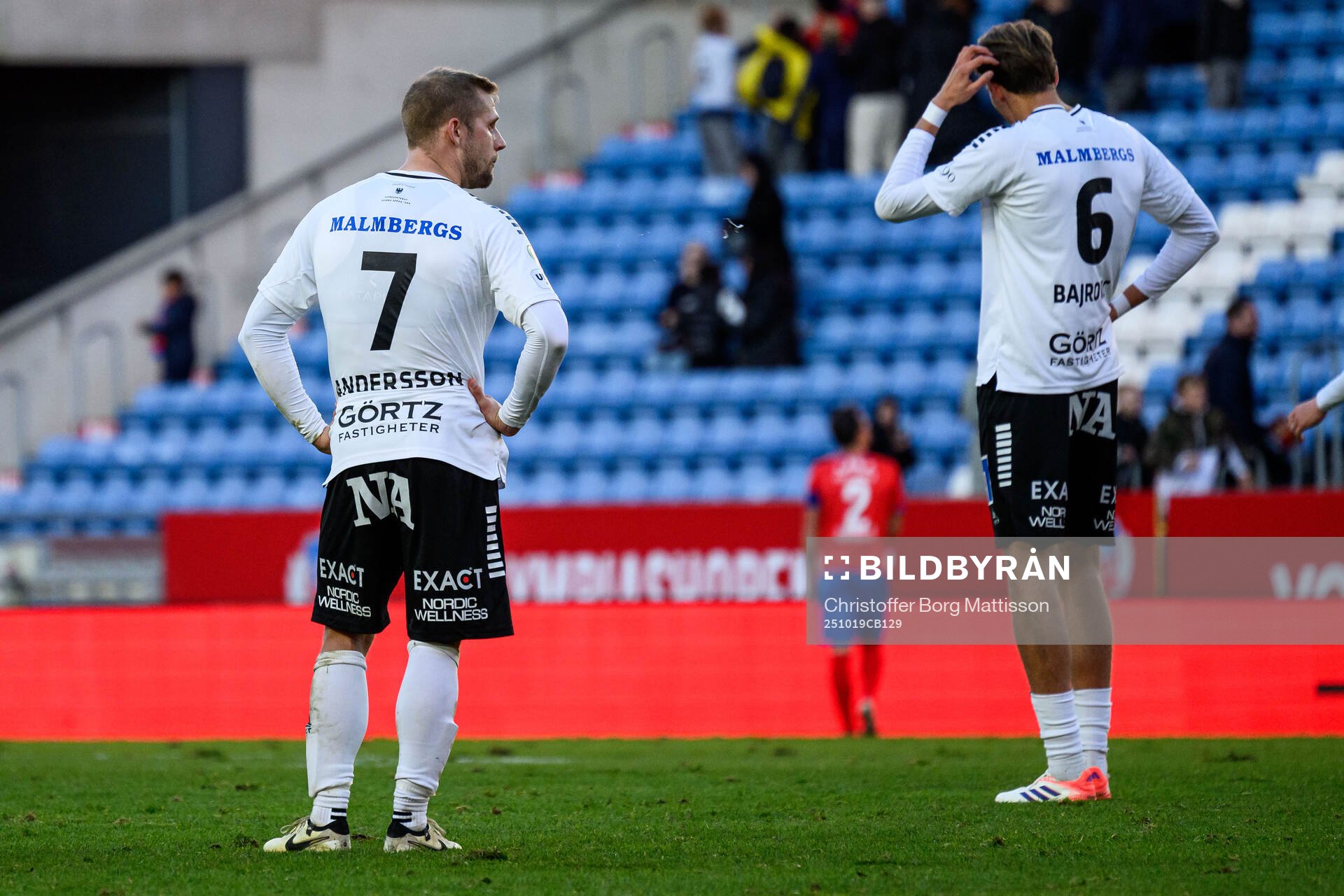 Örebros Erik Andersson och Melvin Bajrovic deppar