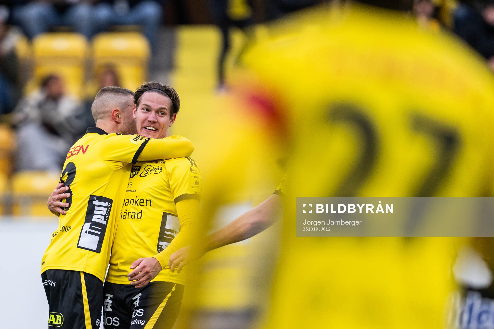 Elfsborgs Julius Magnusson jublar med Taylor Silverholt som