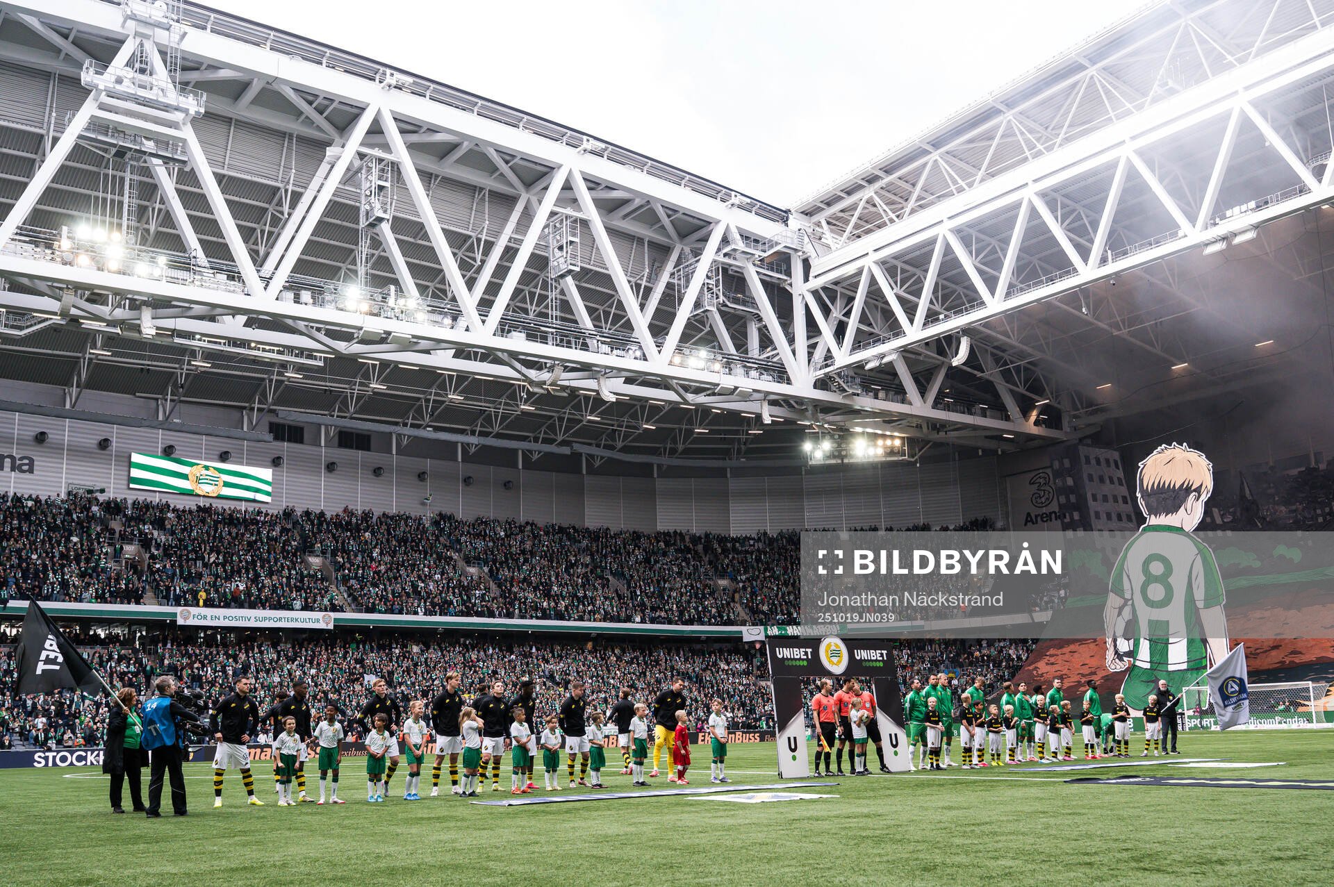 AIKs och Hammarbys spelare