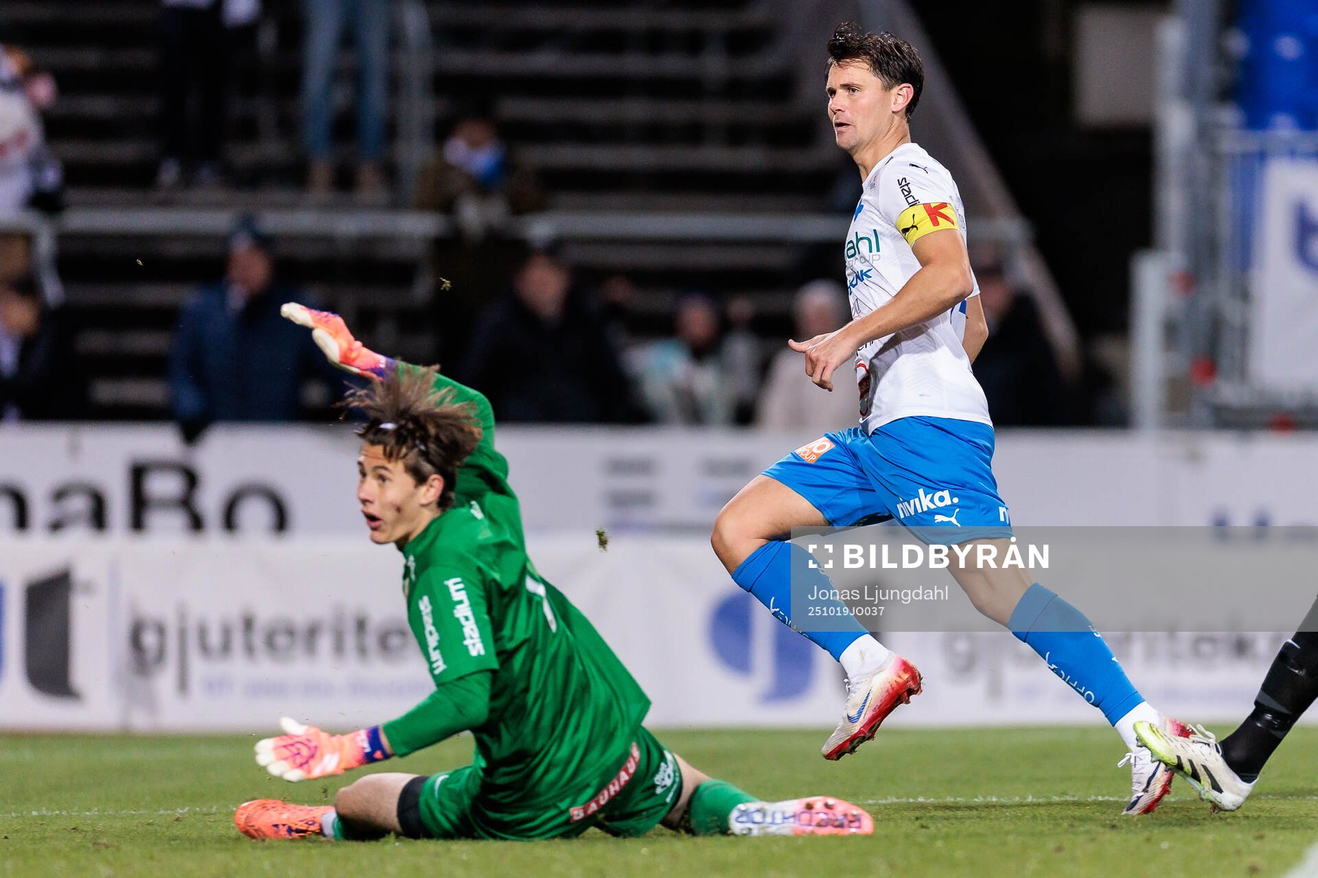 Värnamos Marcus Antonsson  gör mål 1-1