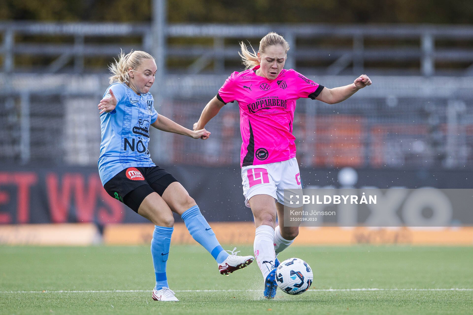 Brommapojkarnas Wilma Wärulf och Häckens Alice Bergström