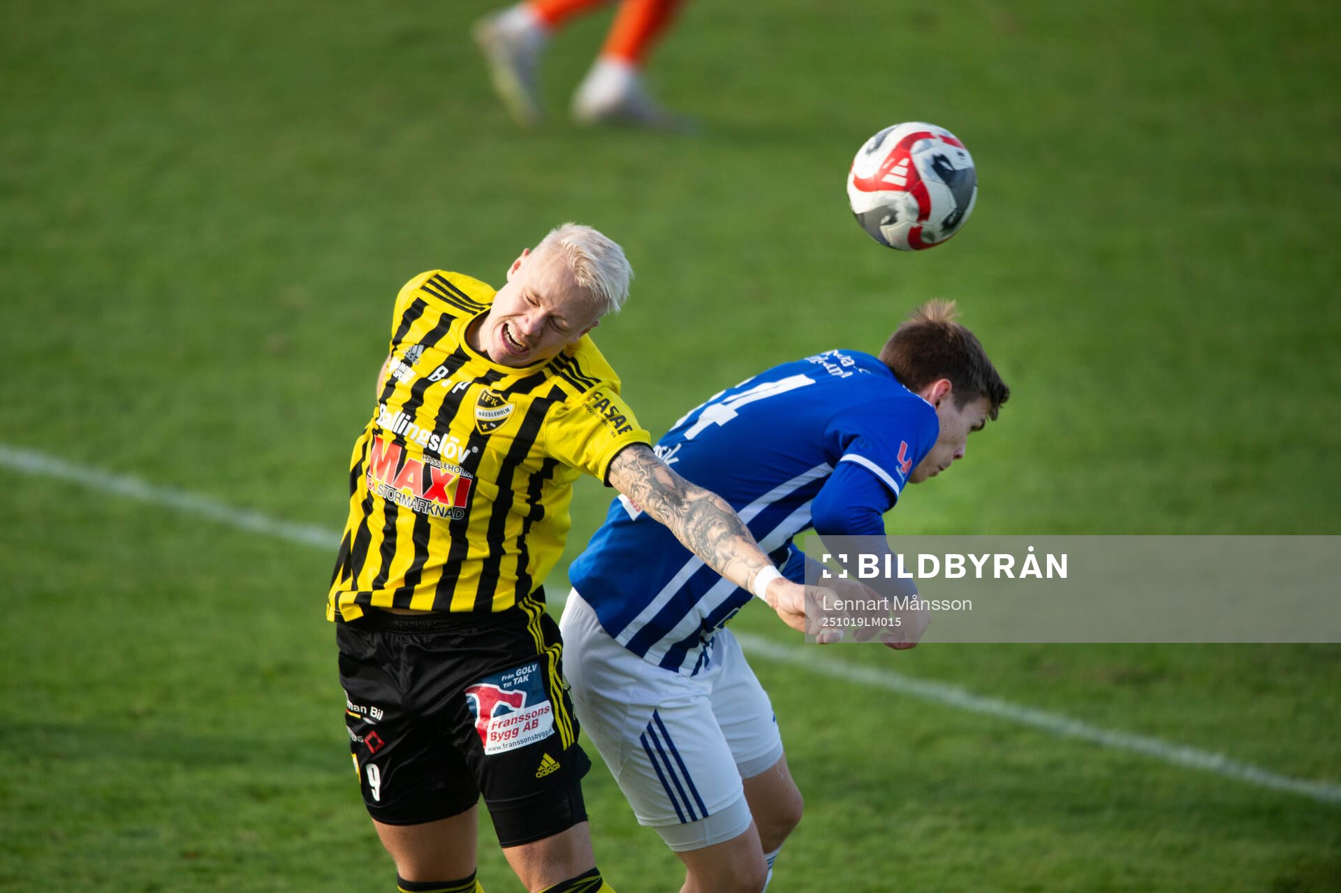 IFK Hässleholms Alexander Sjöström i matchen i division