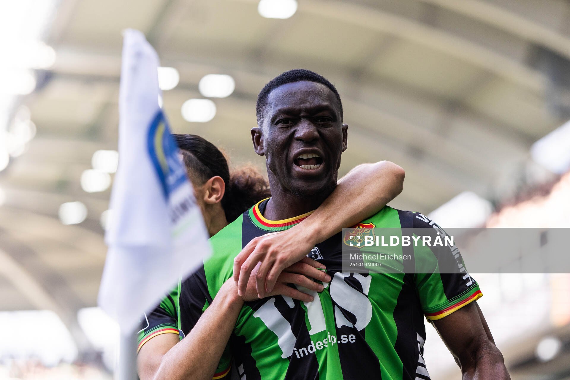 GAIS Amin Boudri och Ibrahim Diabate jublar efetr 1-0
