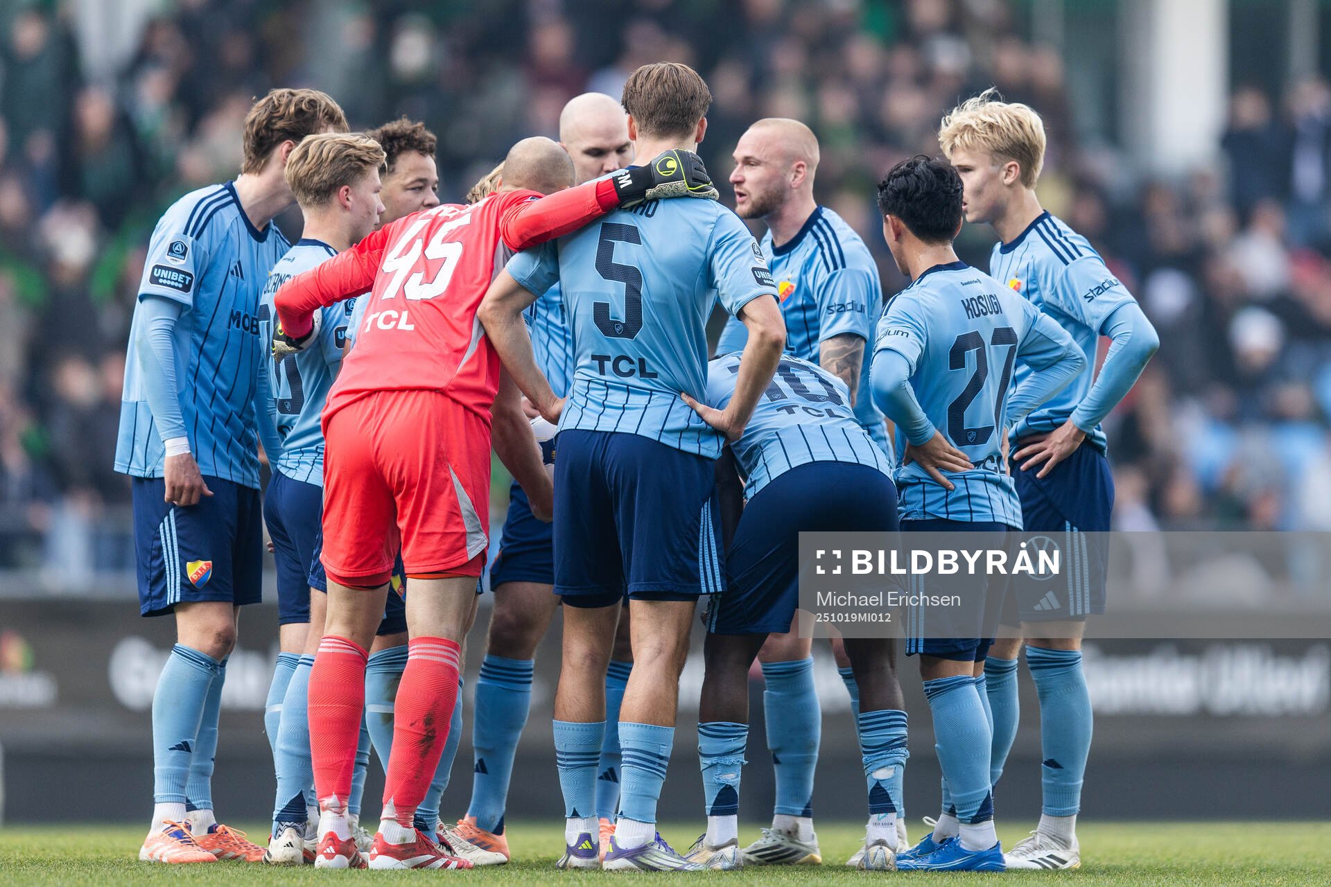 Djurgårdens spelare deppar
