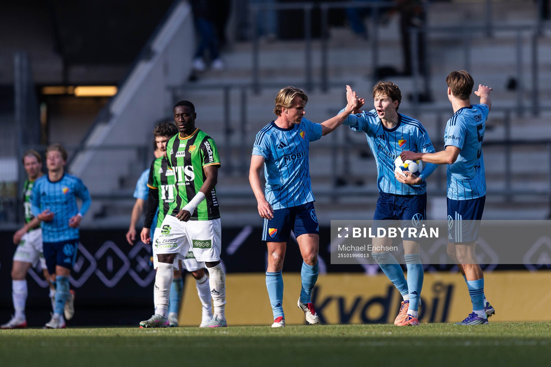 Djurgårdens August Priske Flyger jublar