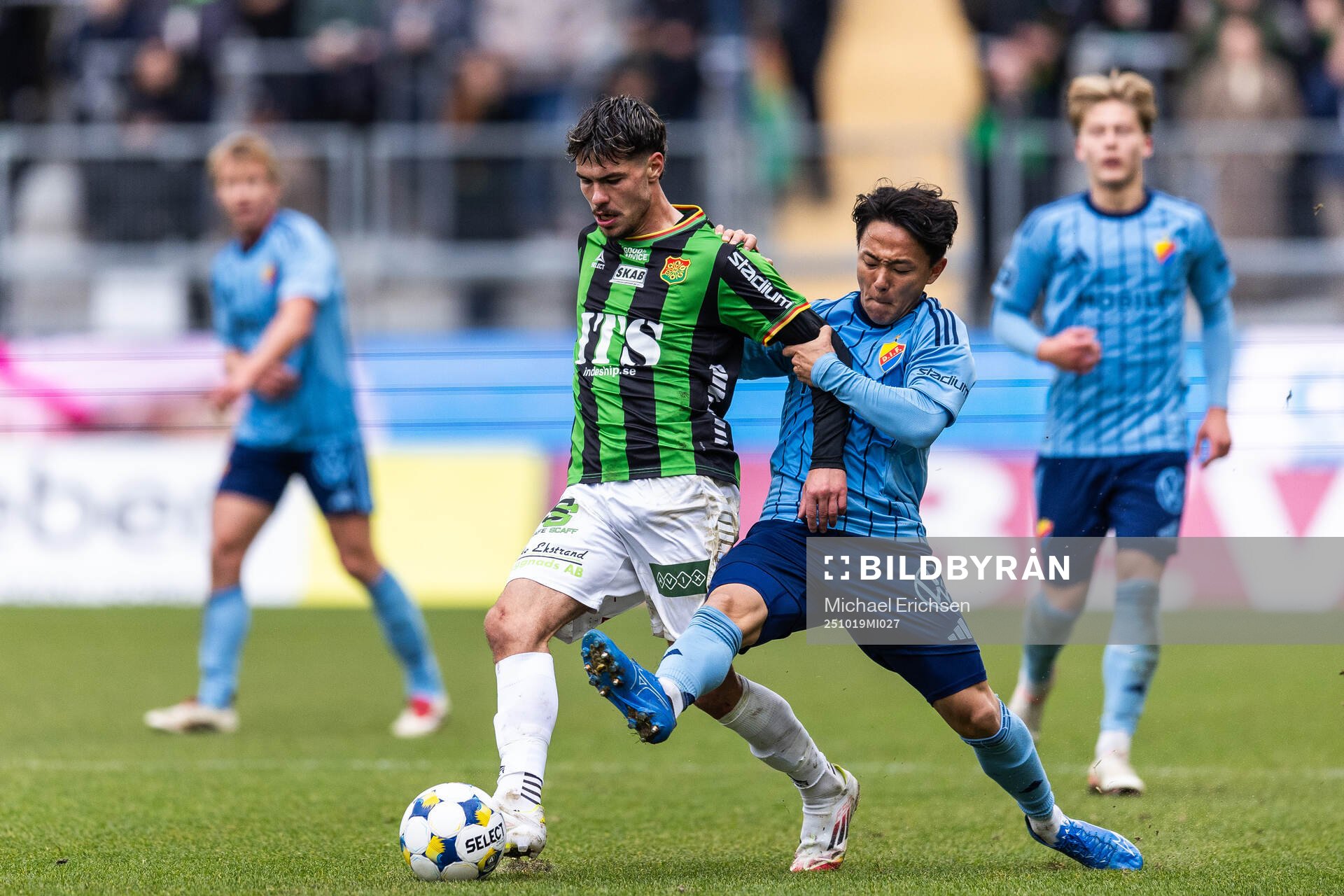 GAIS William Milovanovic och Djurgårdens Keita Kosugi