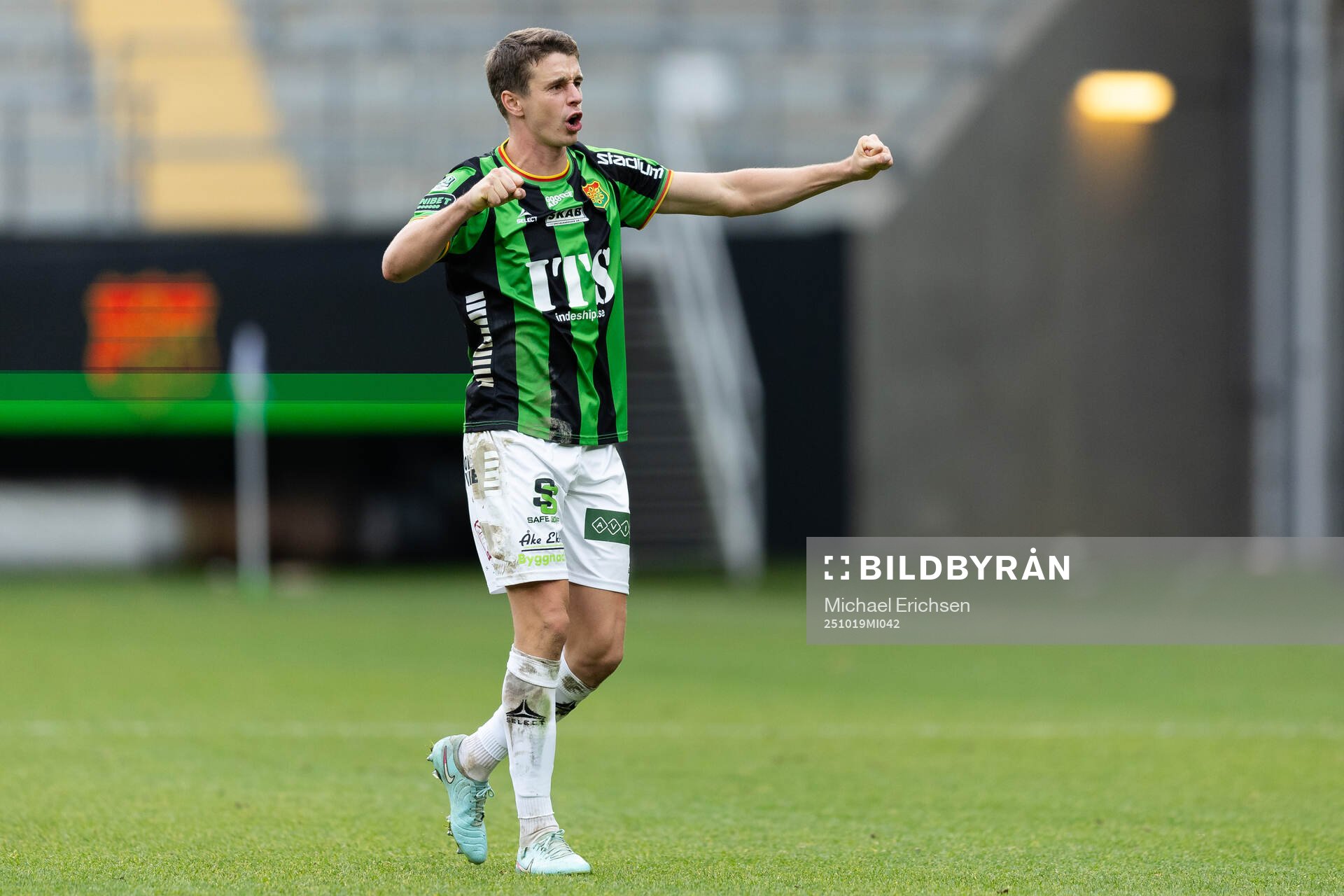 GAIS Oskar Ågren jublar