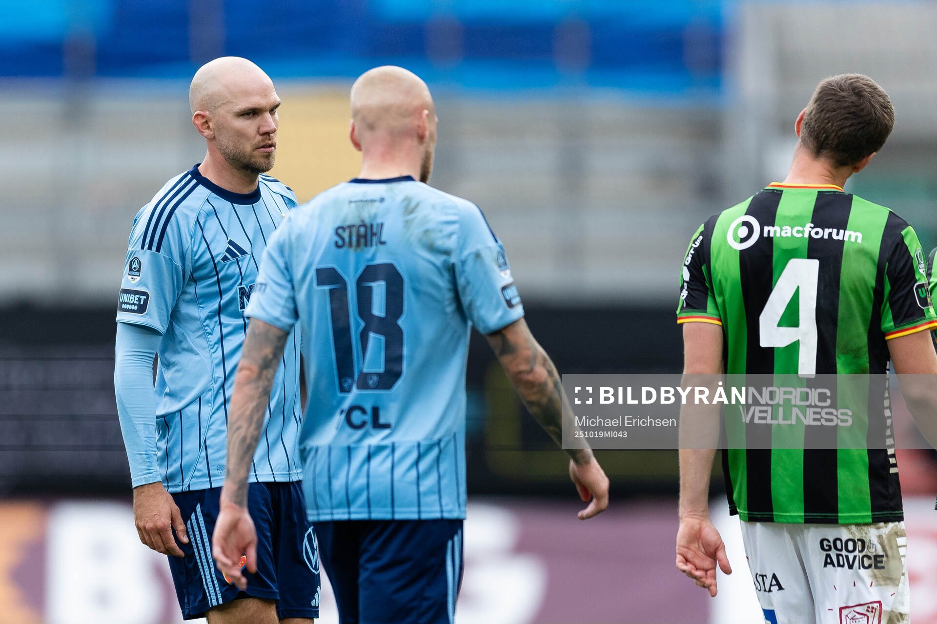 Djurgårdens Marcus Danielson och Adam Ståhl deppar