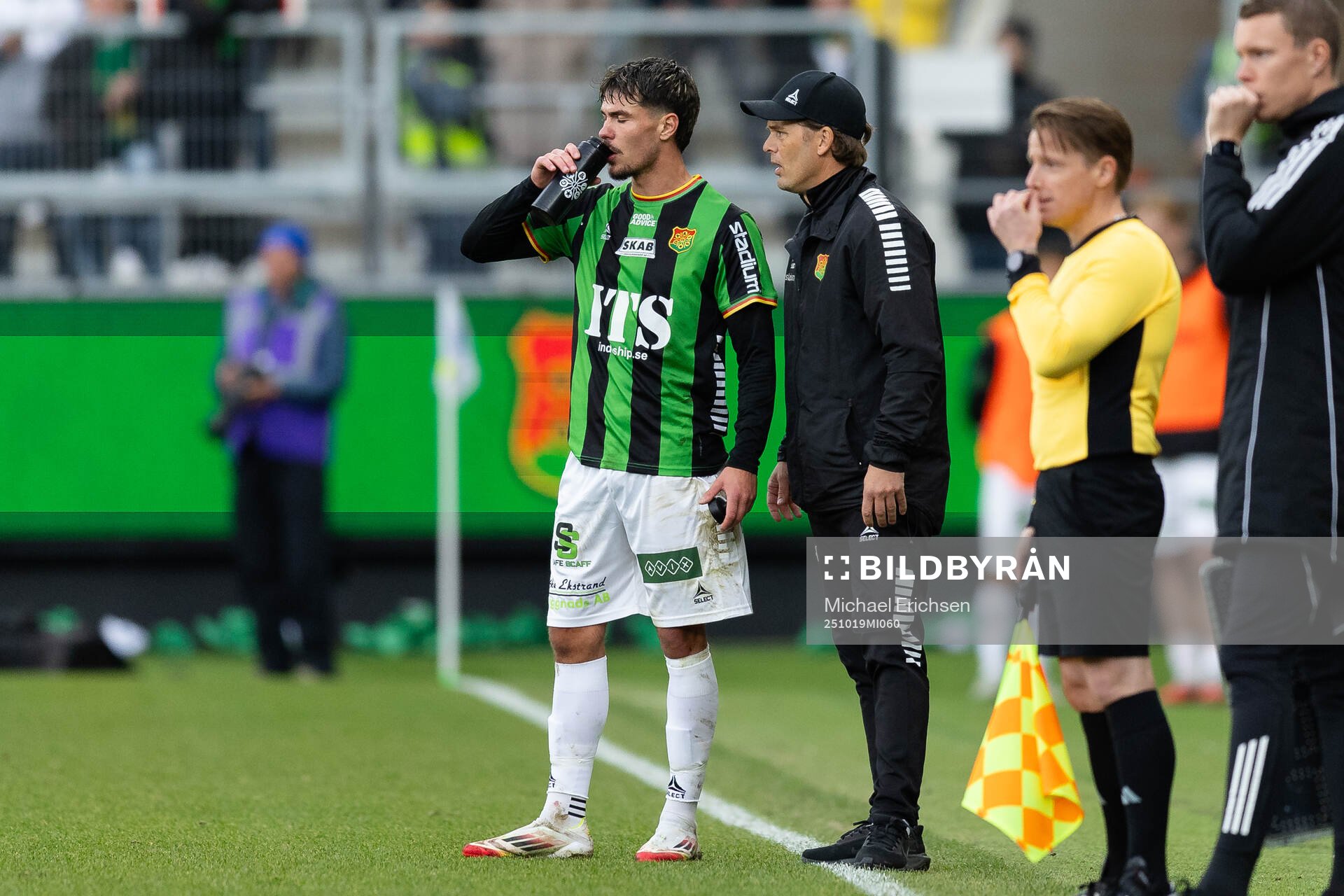 GAIS William Milovanovic och tränare Fredrik Holmberg
