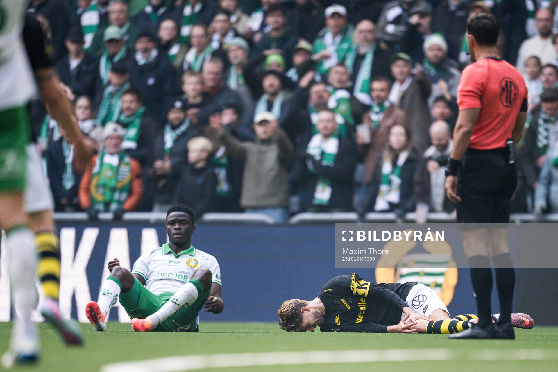 Hammarbys Ibrahima Breze Fofana och AIKs Anton Salétros